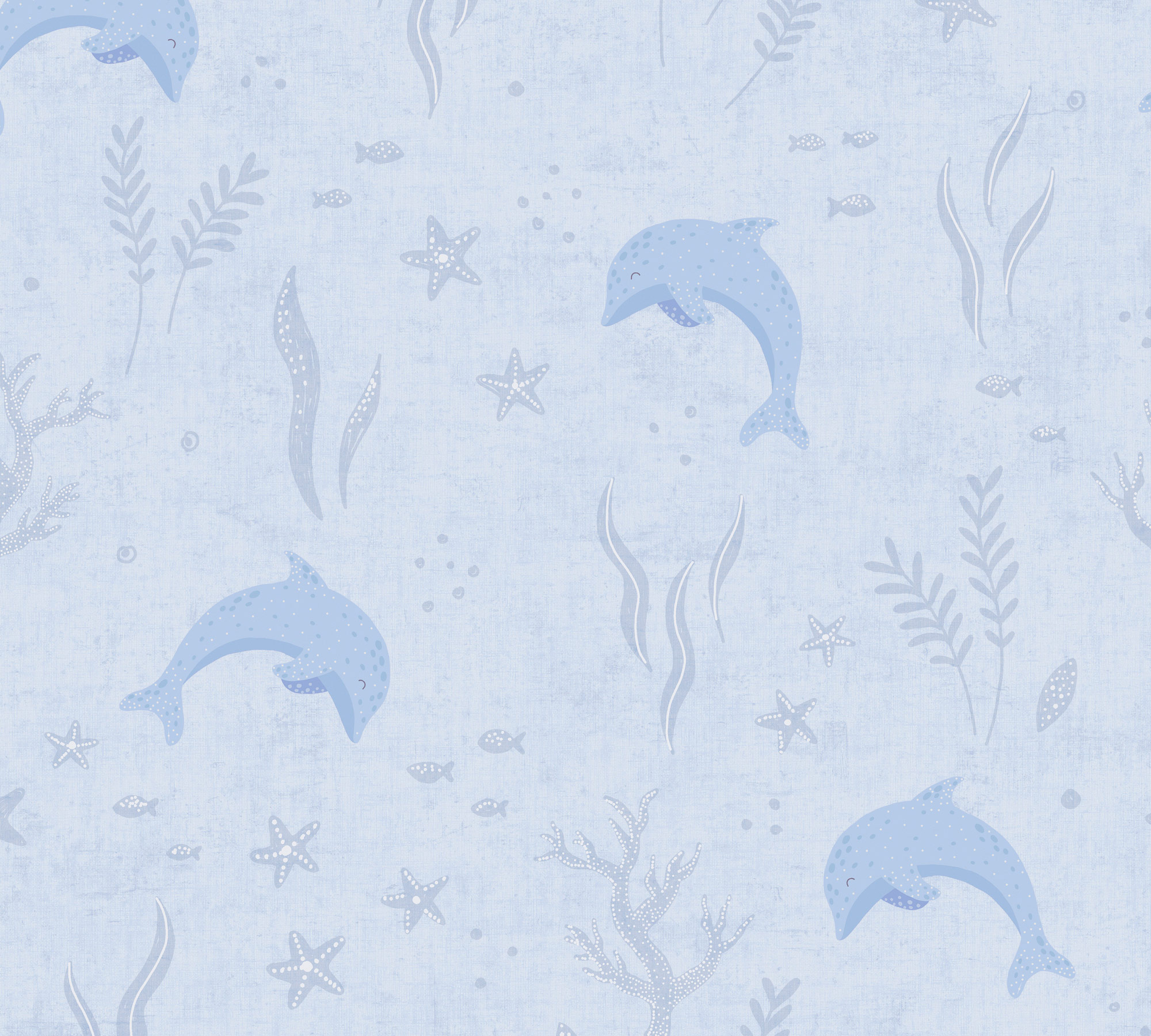 AS Vliestapete Lilly & Luis Fische Blau 771321 AS Vliestapete Lilly & Luis Fische Blau 771321