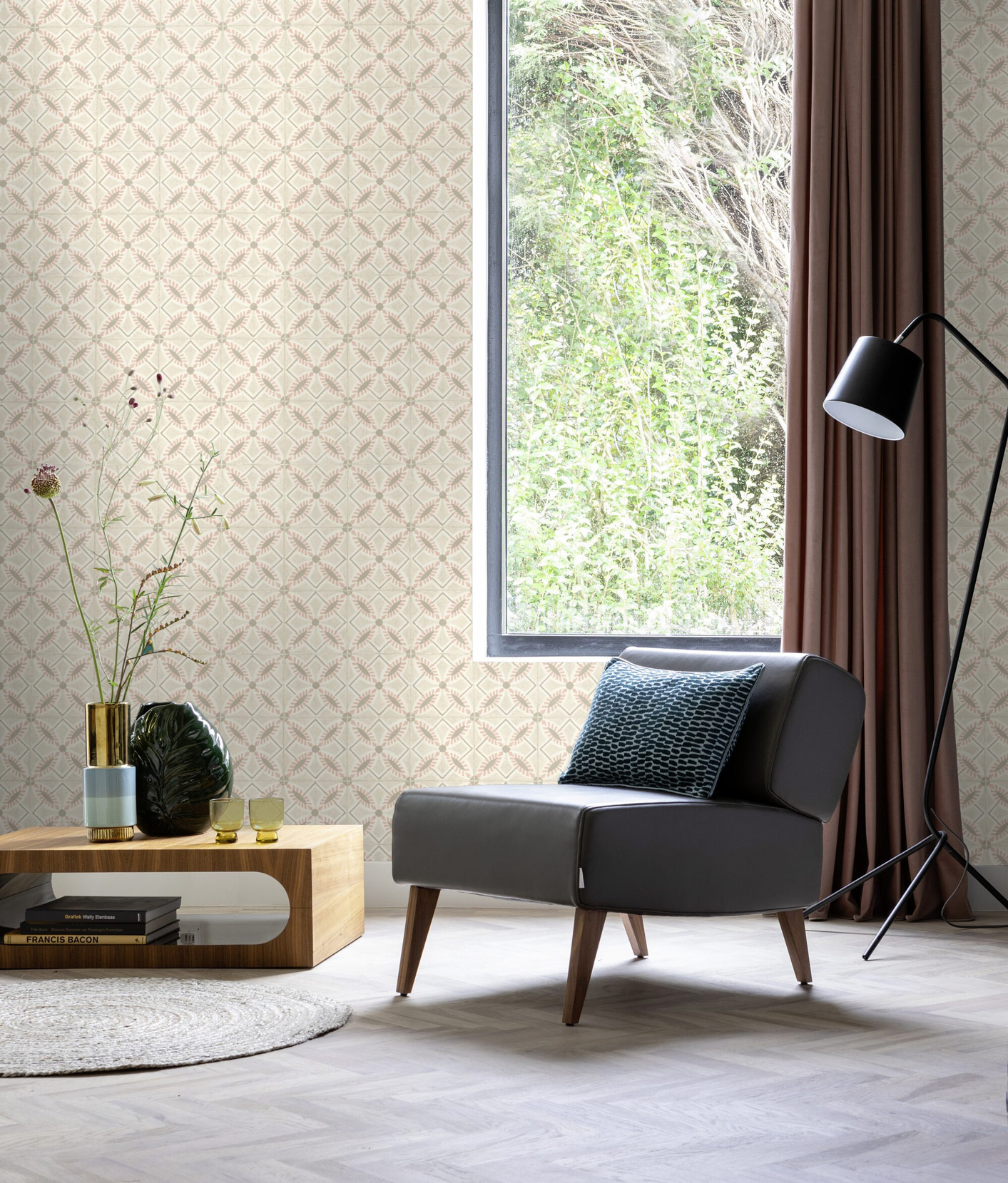 Rasch Vliestapete Beachhouse Rosa-Blassrosa 410273