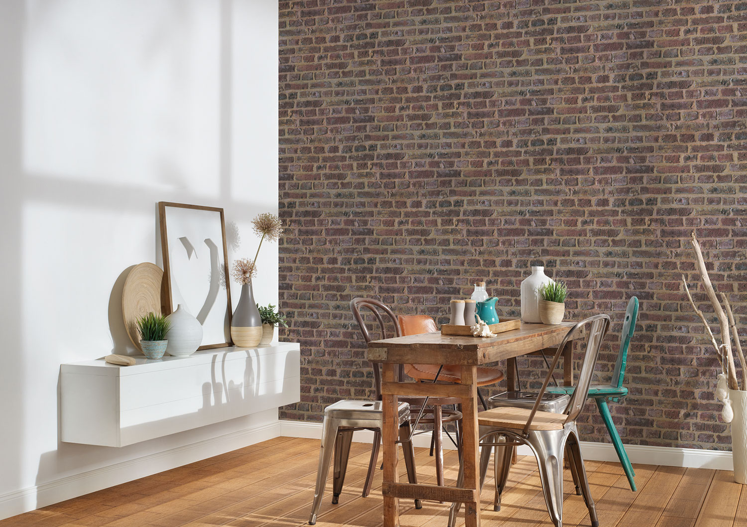 Thomas Vlies-Tapete Mauer Stein rot TLT019 - 369791