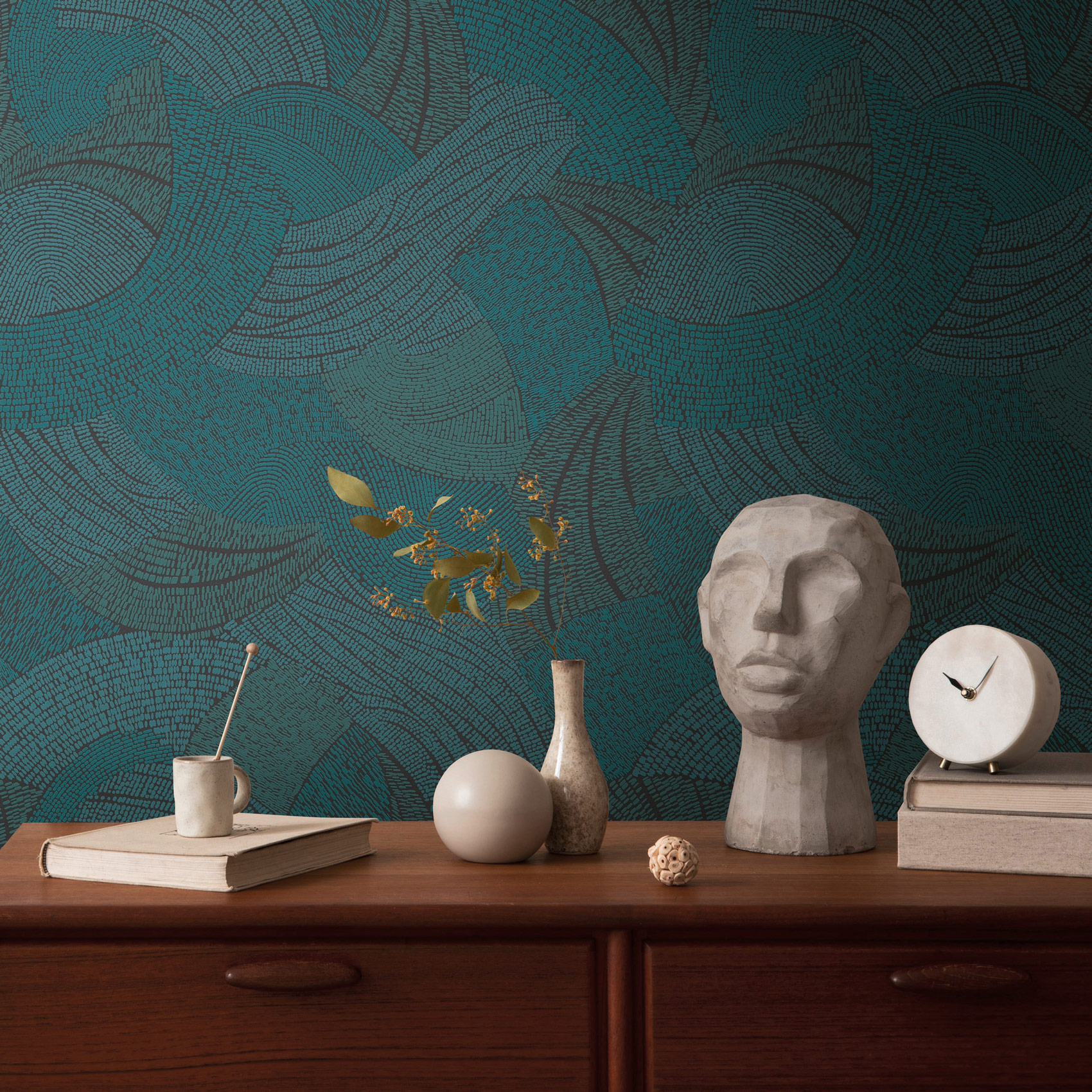 AS Vliestapete French Affair Struktur Blau 399353