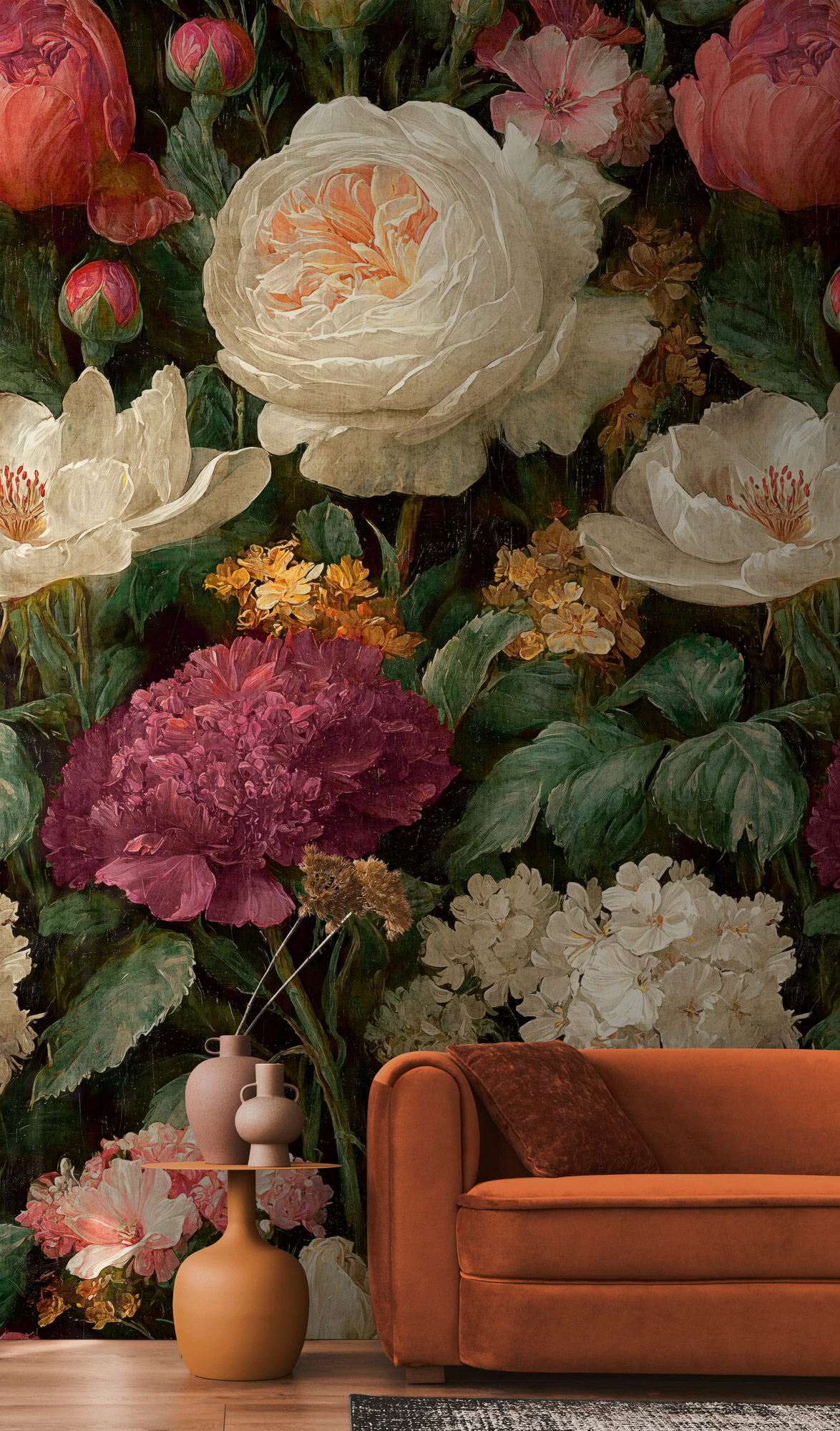 AS Fototapete The Wall 4 Rosen Beige 792492