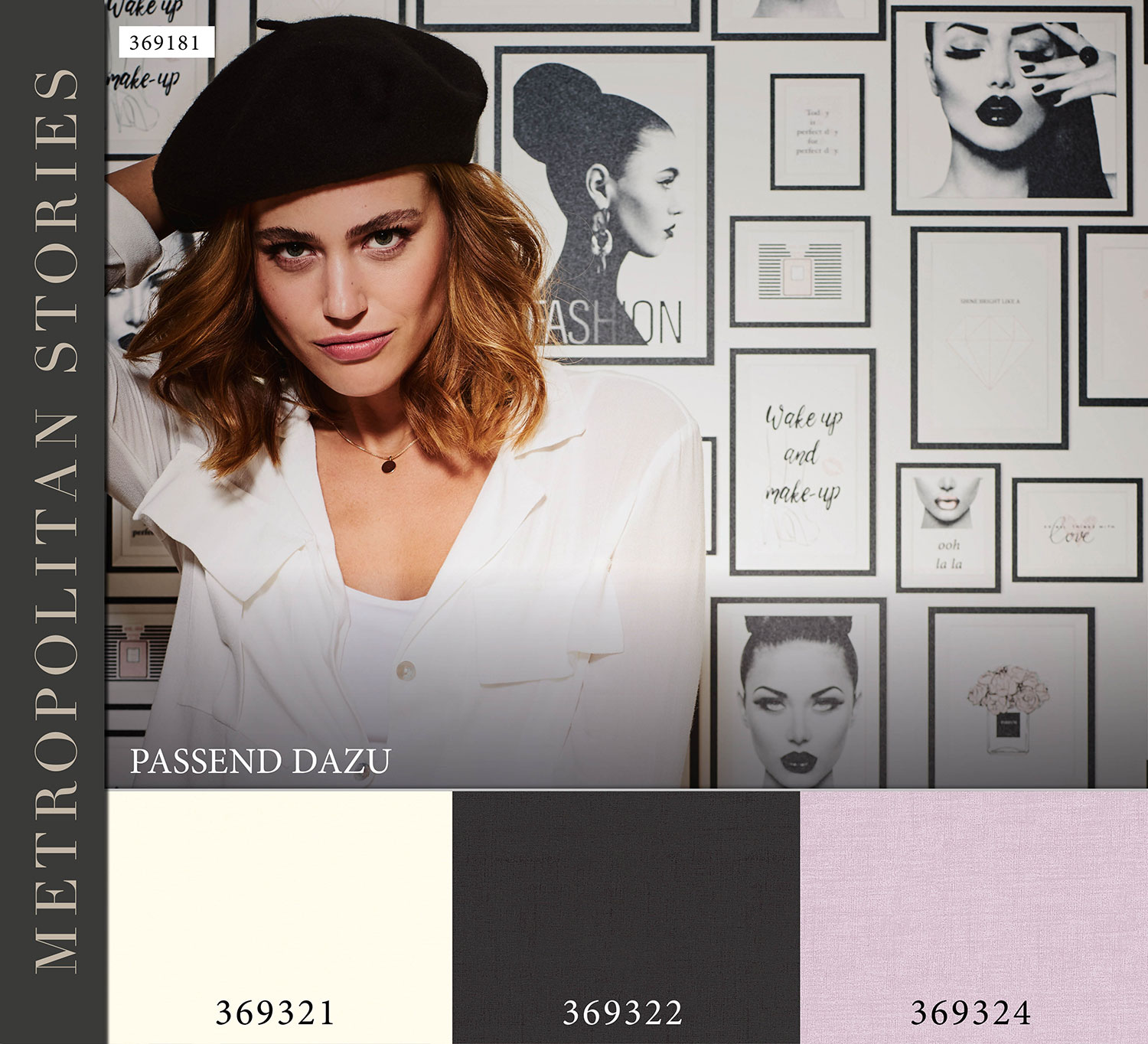 AS Vliestapete Metropolitan Stories Unitapete 369324