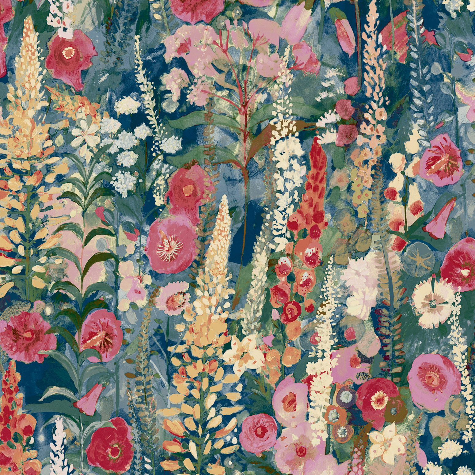 Grandeco Vliestapete Inia Blumen A74602