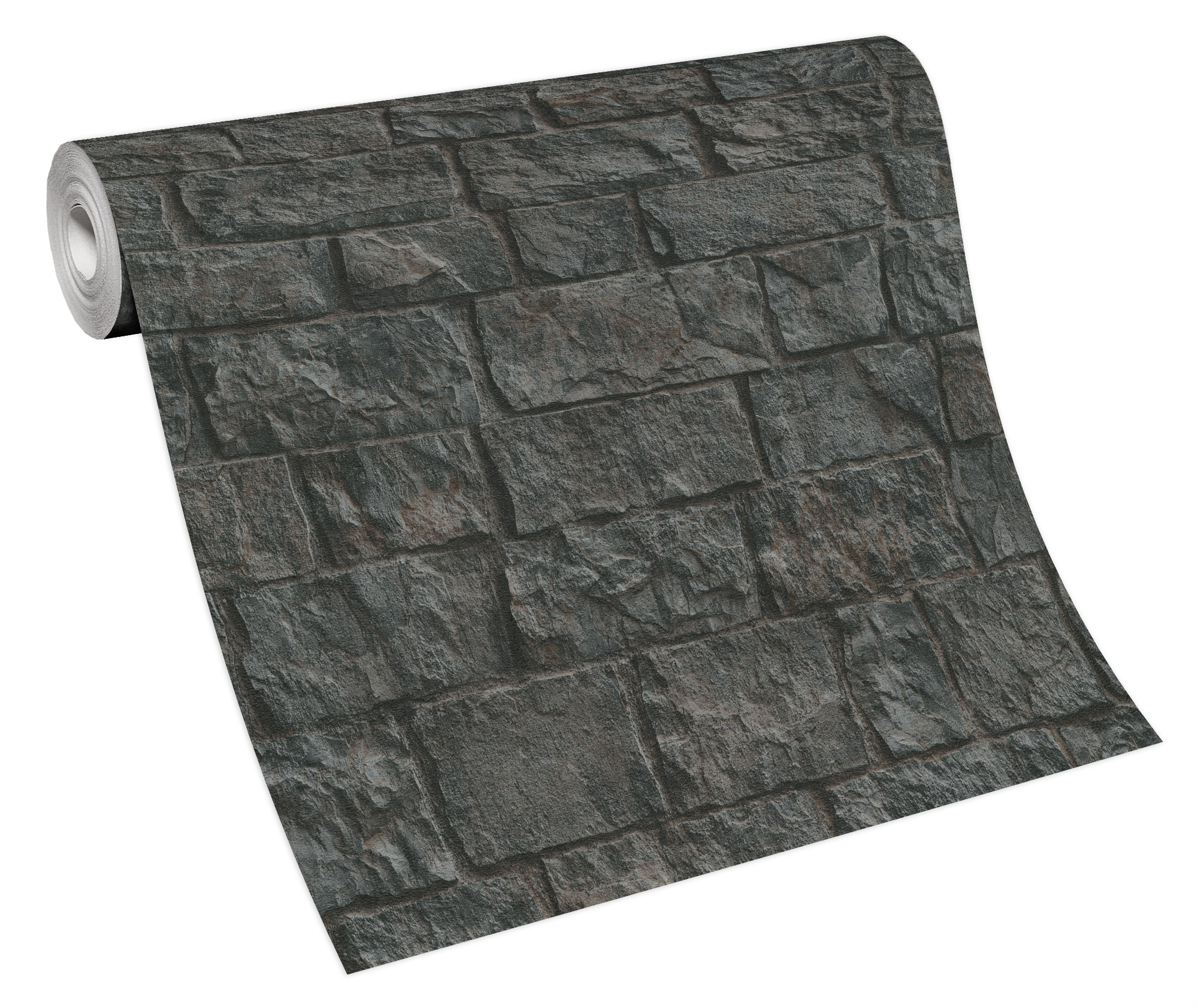 Erismann Vliestapete Steinoptik schwarz 1039415