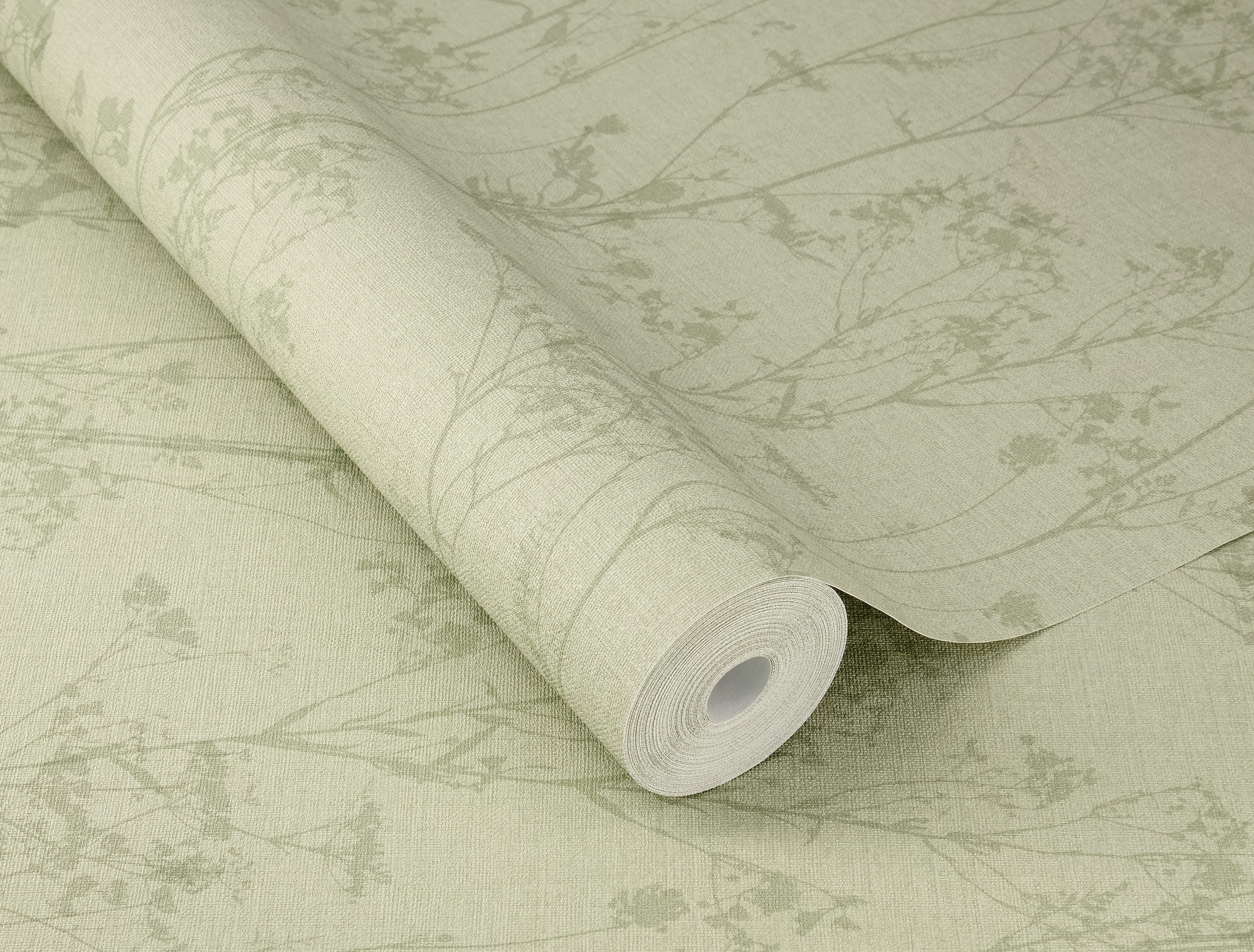 Rasch Vliestapete Peonies Grün Floral 582123