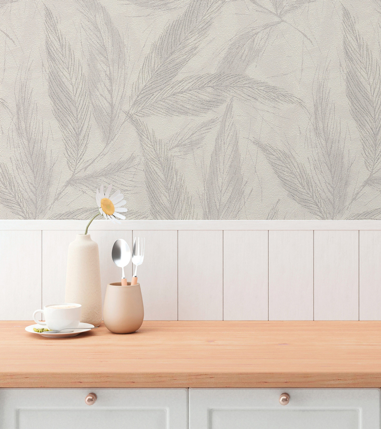 AS Vliestapete Hygge 3 Natur Grau 790964