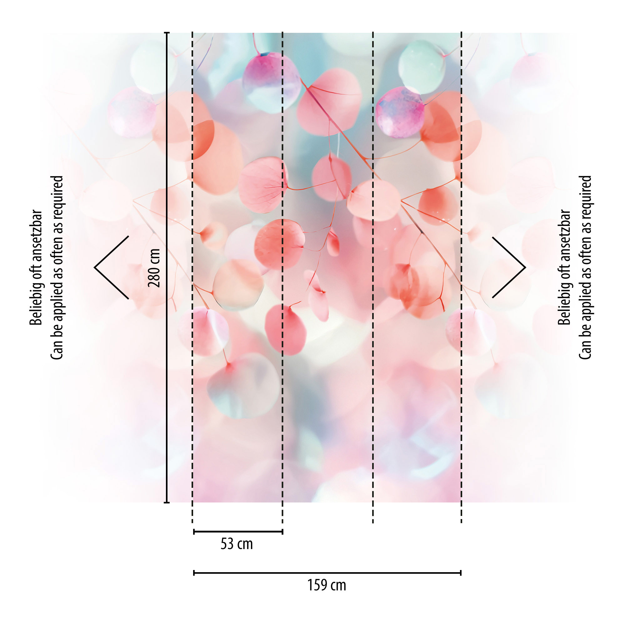 AS Fototapete CosmoLiving Aquarell Bunt 791551