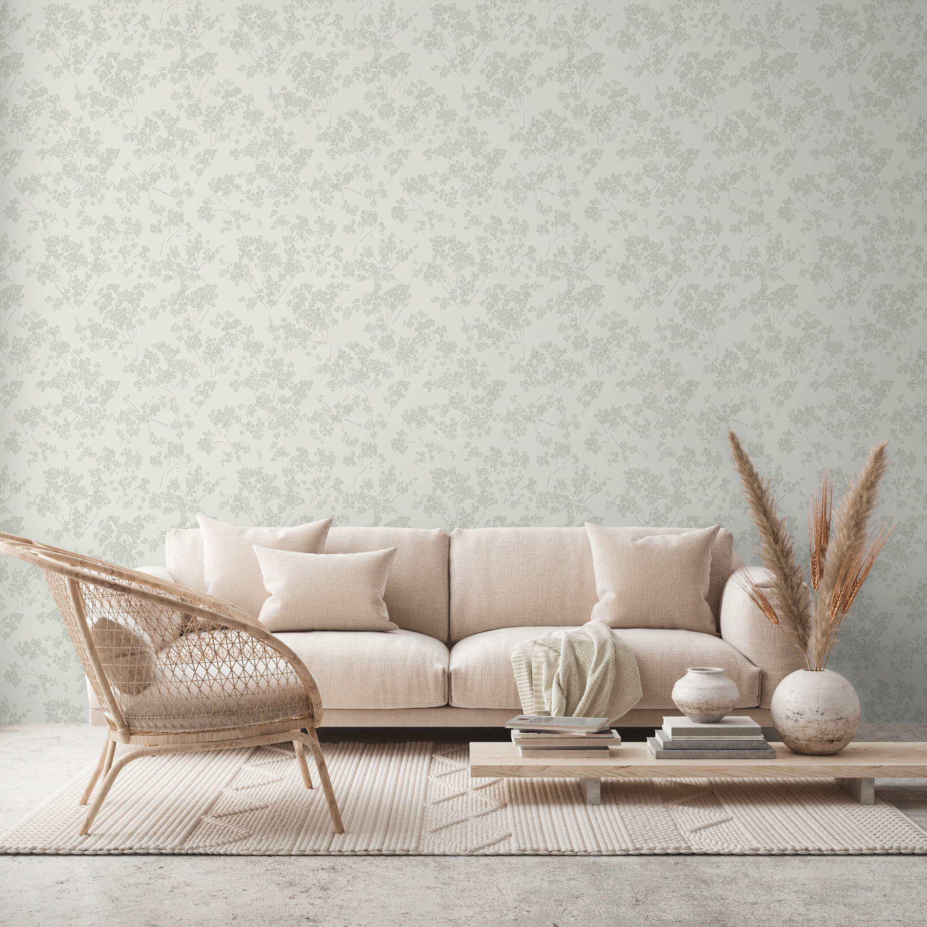 AS Vliestapete Casual Living Weiß Blümchen 395482