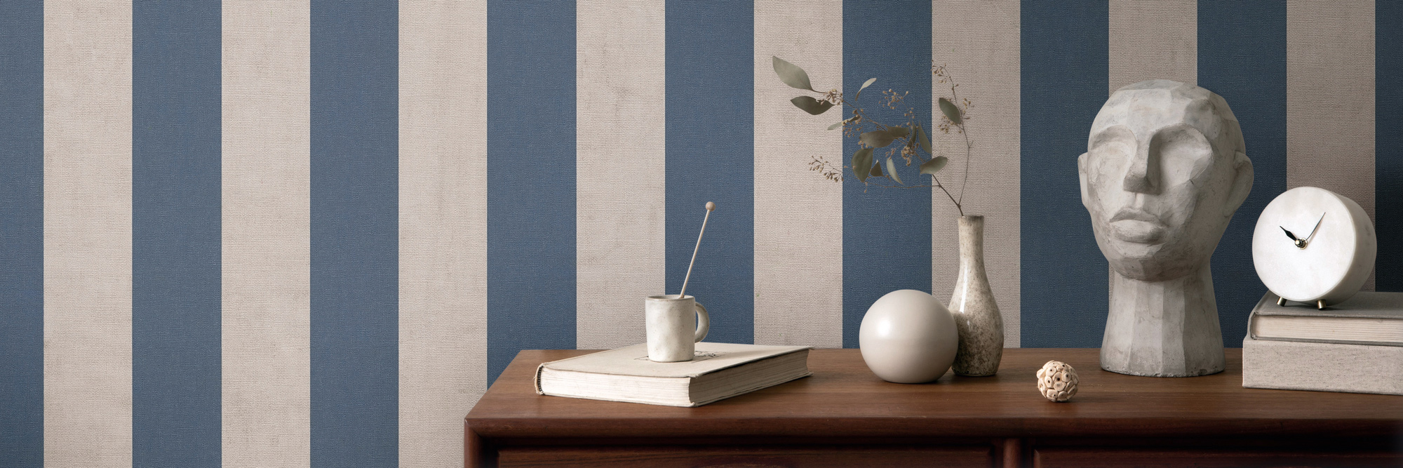 AS Vliestapete Anna d'Andrea Streifentapete Blau 782265 AS Vliestapete Anna d'Andrea Streifentapete Blau 782265