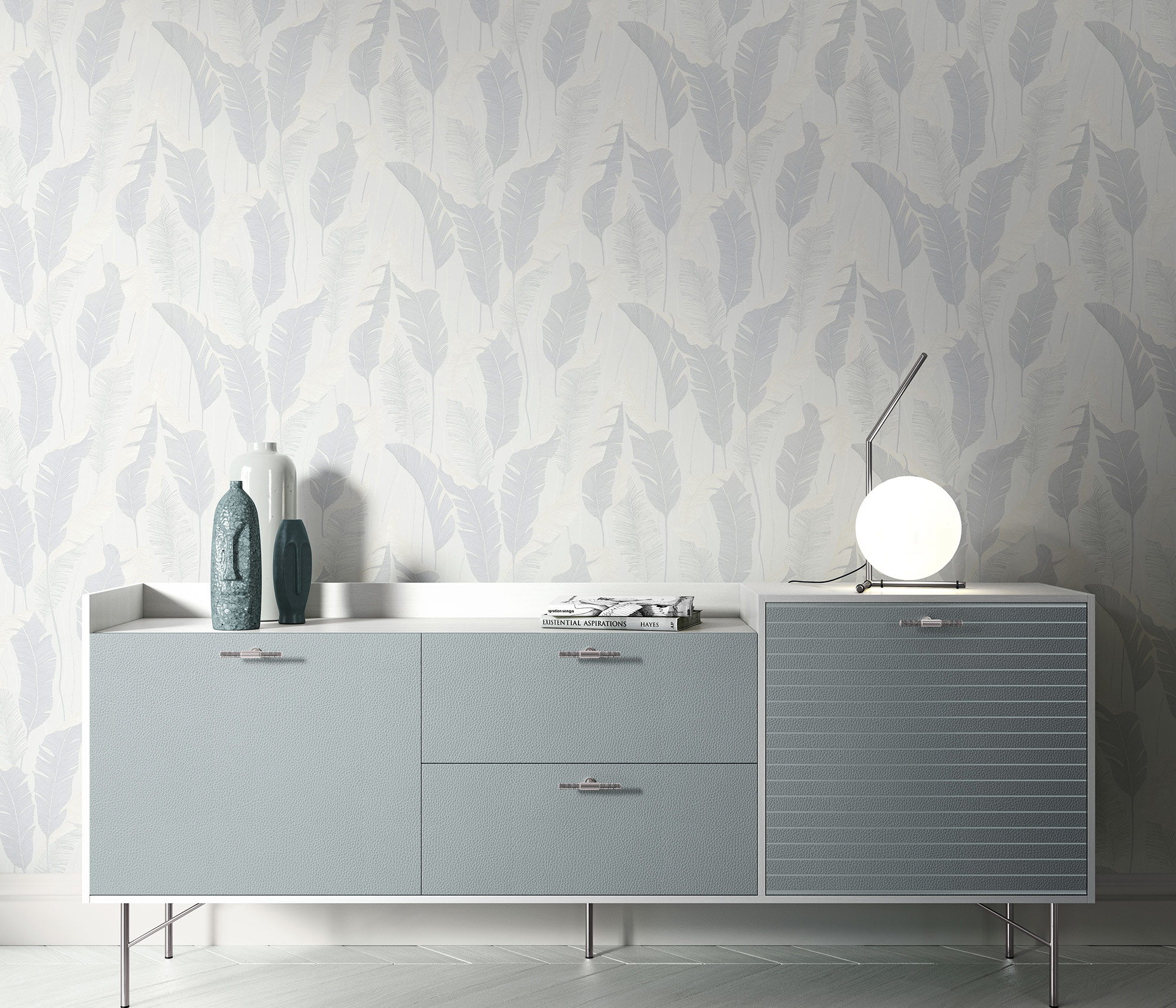 Erismann Vliestapete Melissa 4Earth hellgrau 1034431