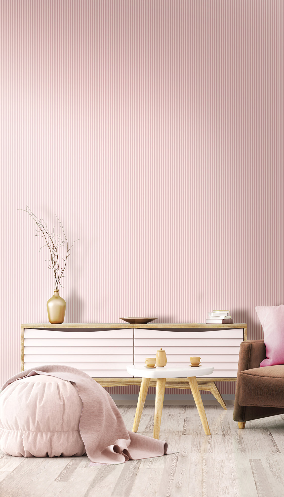 Rasch Textil Vliestapete Streifen Stripes rose 007568