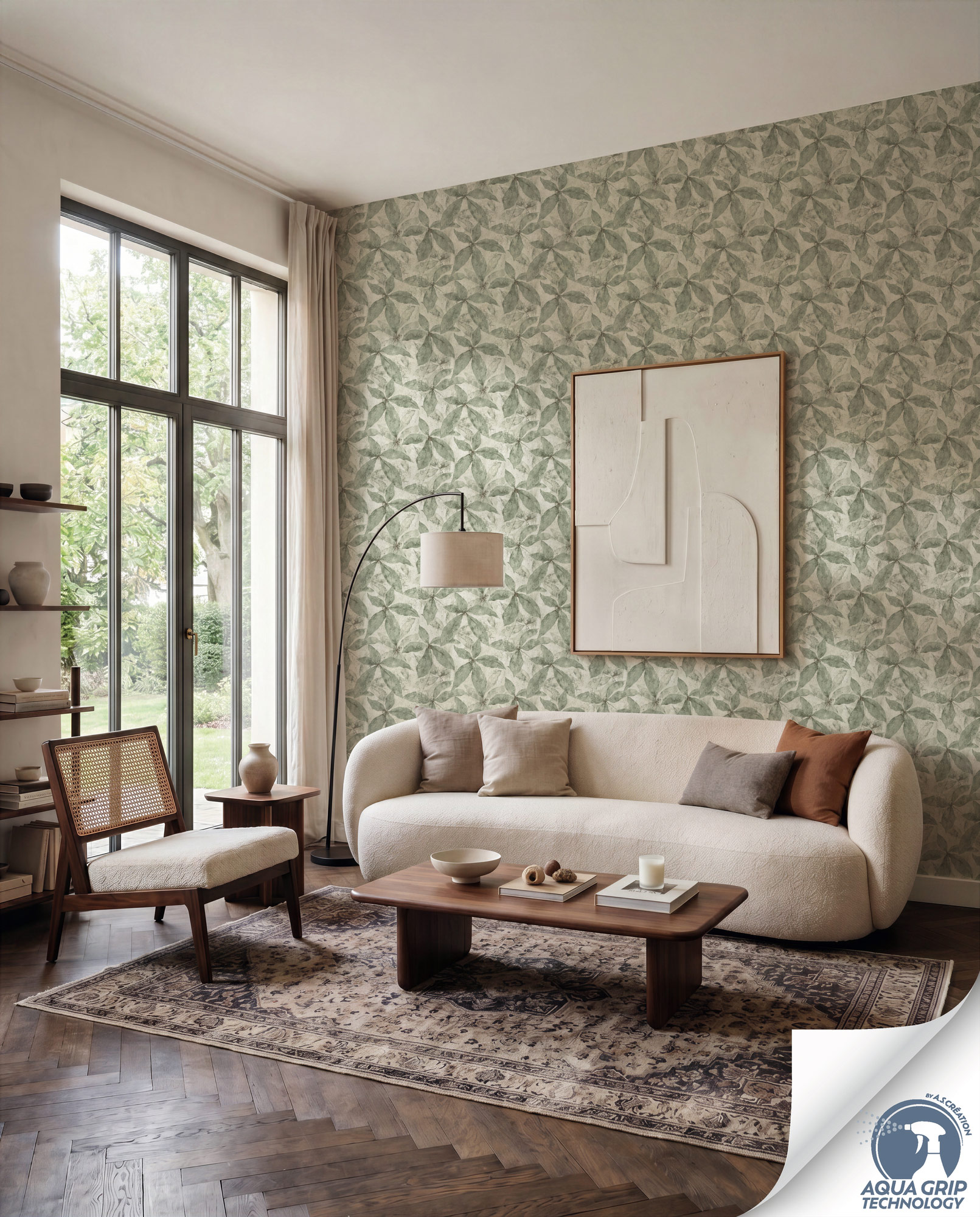 AS Vliestapete Cosiness Designdrop 2 Natur Creme 793202