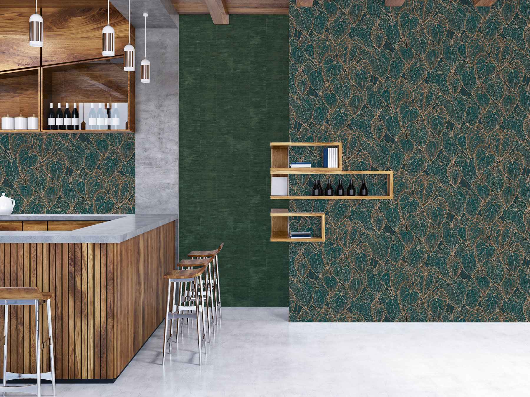 AS Vliestapete Daniel Hechter 7 Streifen Grün 781294