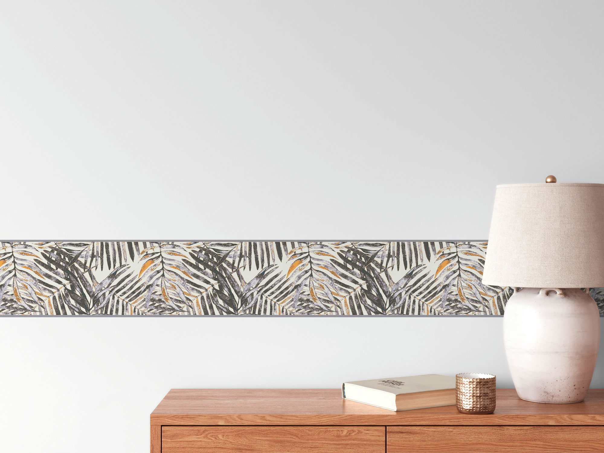 AS Borte Selbstklebende Bordüre Floral Gelb 787441