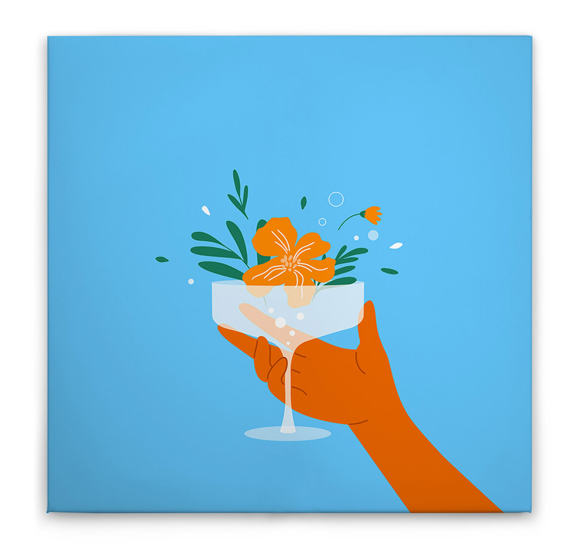 AS Leinwandbild Flower Glass 2 DD132683 AS Leinwandbild Flower Glass 2 DD132683