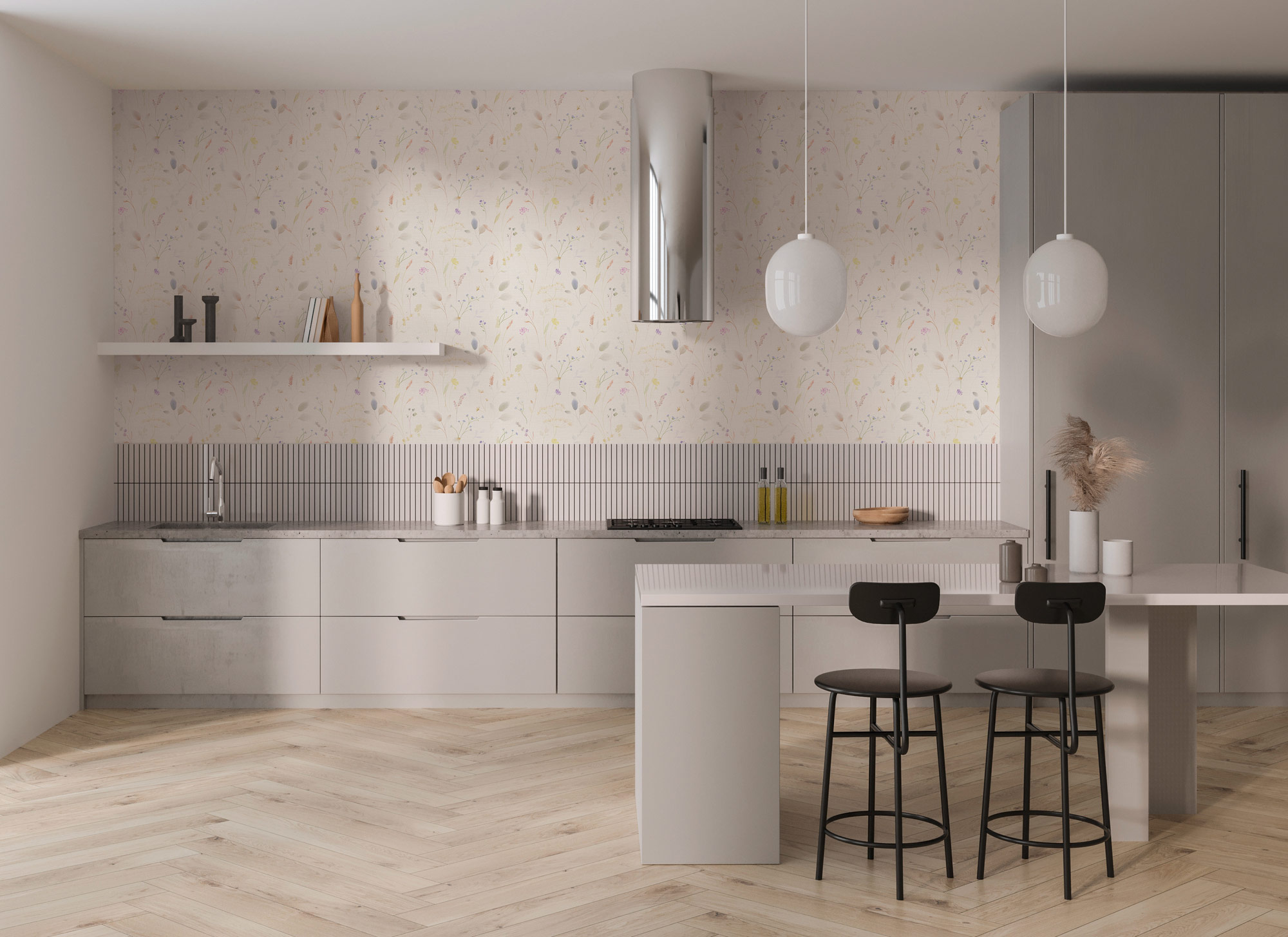 AS Vliestapete PintWalls 3 Floral Weiß 791701