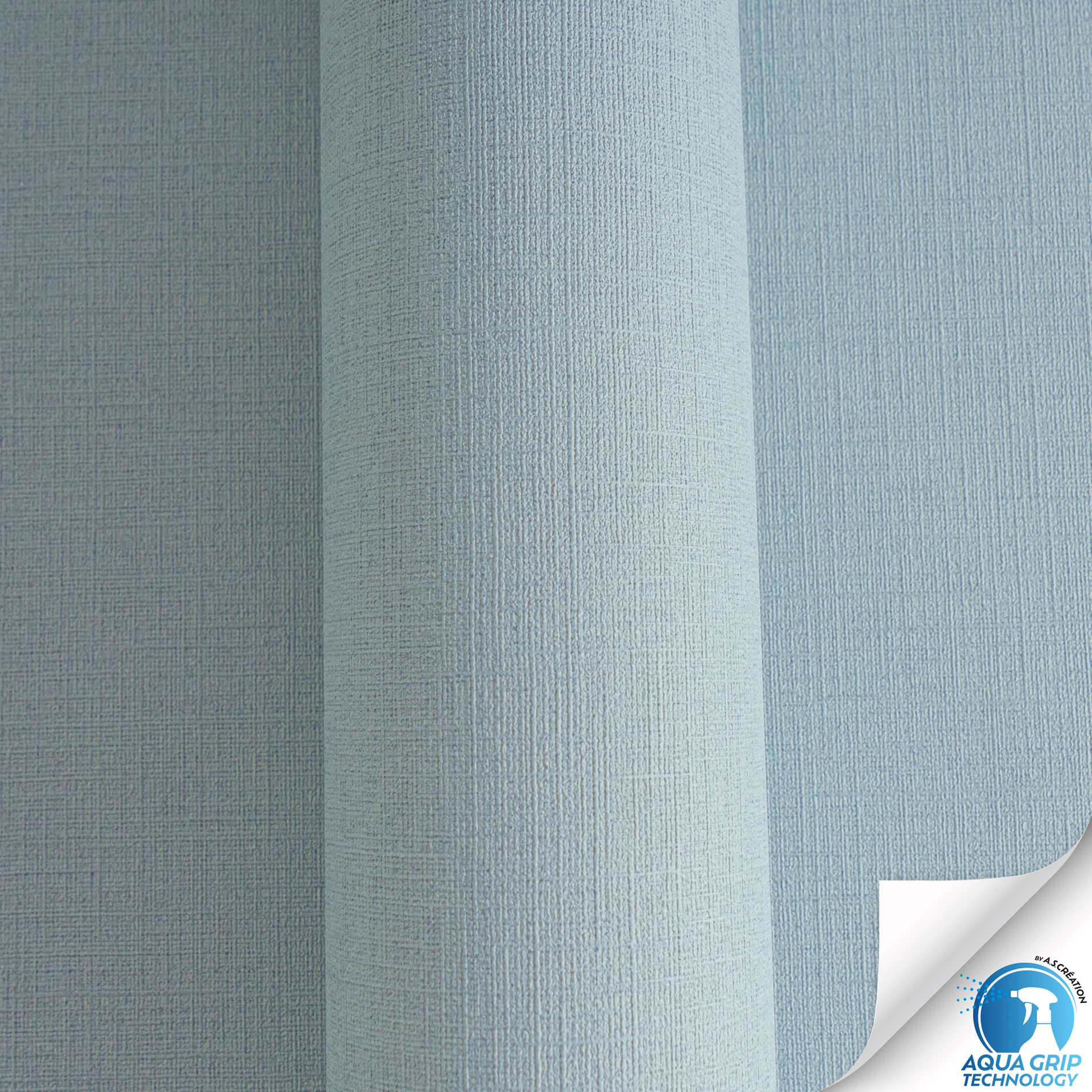 AS Vliestapete WOW Designdrop Unitapete Blau 785753