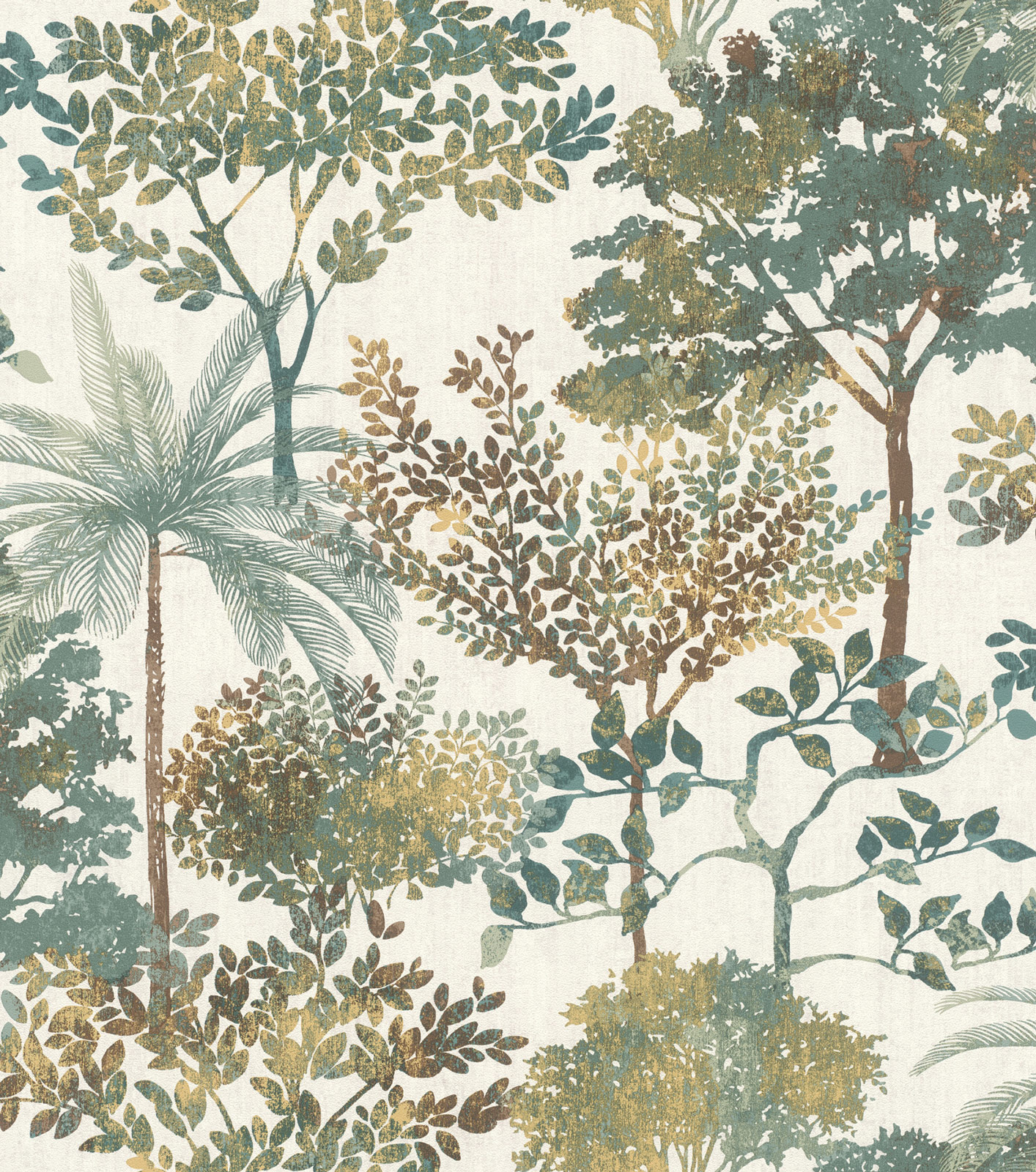 Rasch Vliestapete Symphony Grün-Petrol dunkel 867329