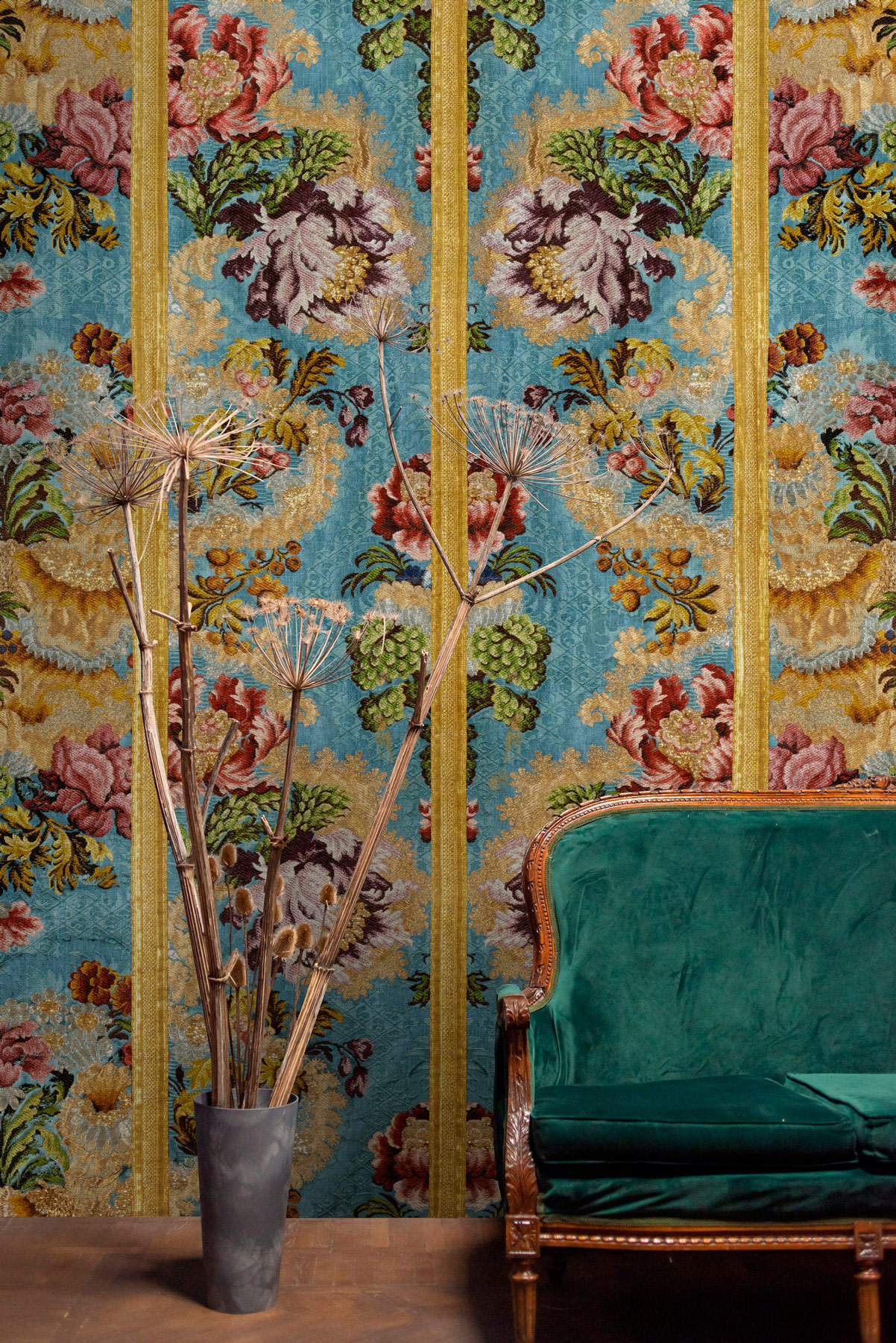 AS Fototapete Walls by Patel 5 Blumen Türkis DD134543