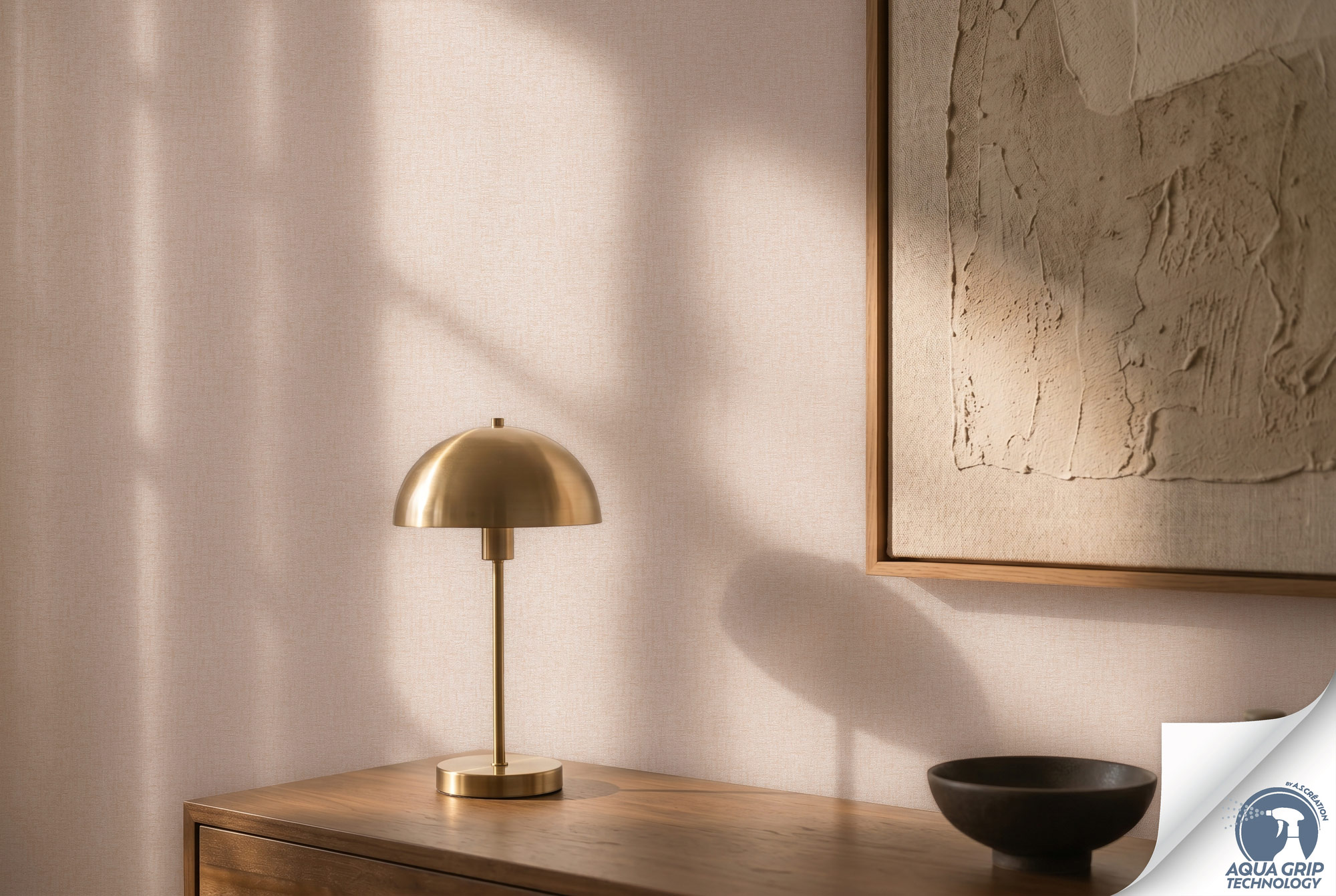 AS Vliestapete Cosiness Designdrop 2 Uni Altrosa 792421