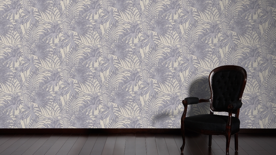 AS Vliestapete Soraya lila Blätter 305884