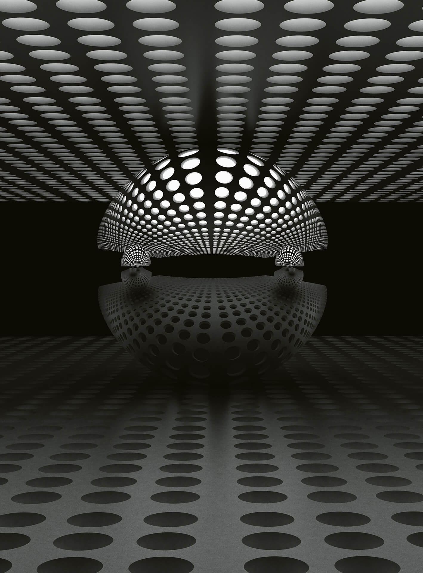 AS Fototapete Designwalls 2.0 3D Sphere Silver DD119064