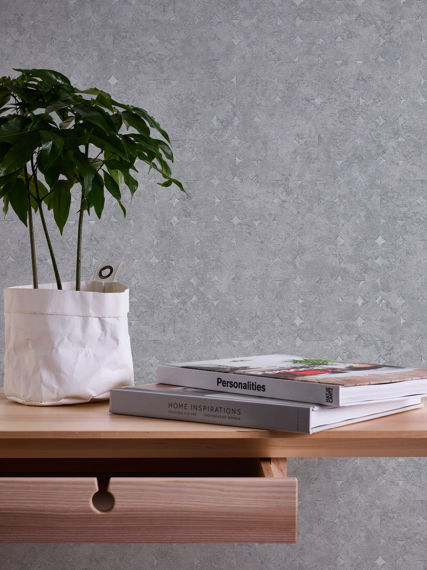 Livingwalls Vliestapete Stories of Life Used-Look Grau 39656