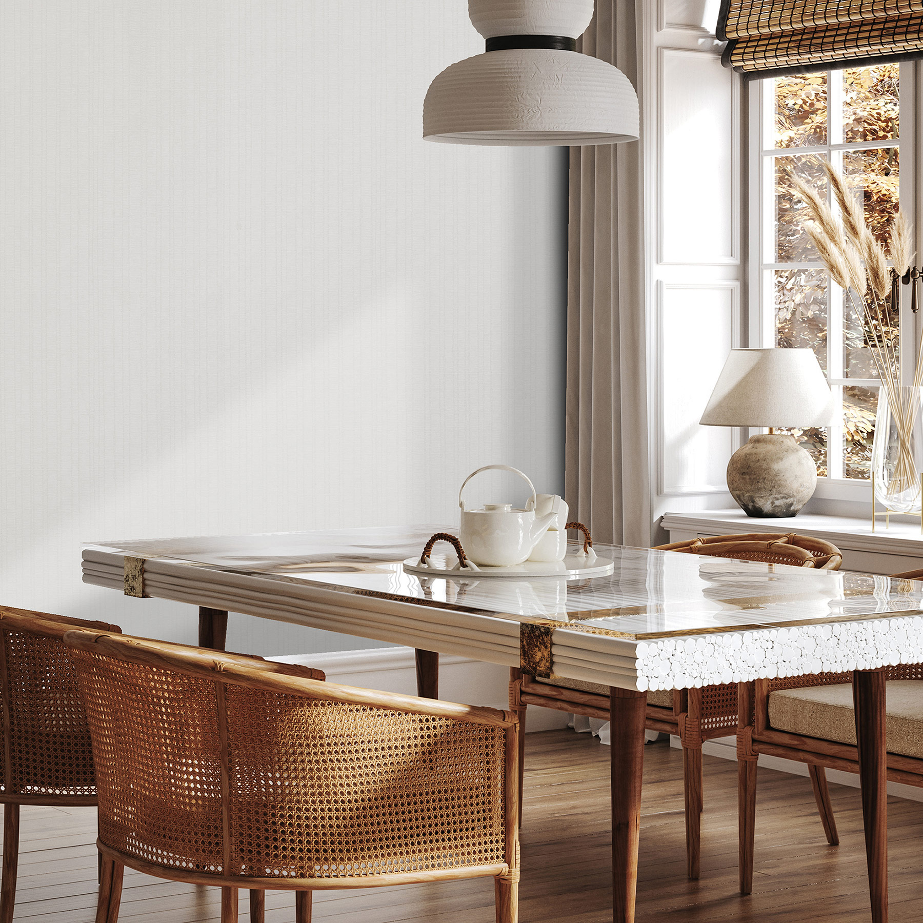 Hohenberger Vliestapete Tesoro Linea Avorio 65590