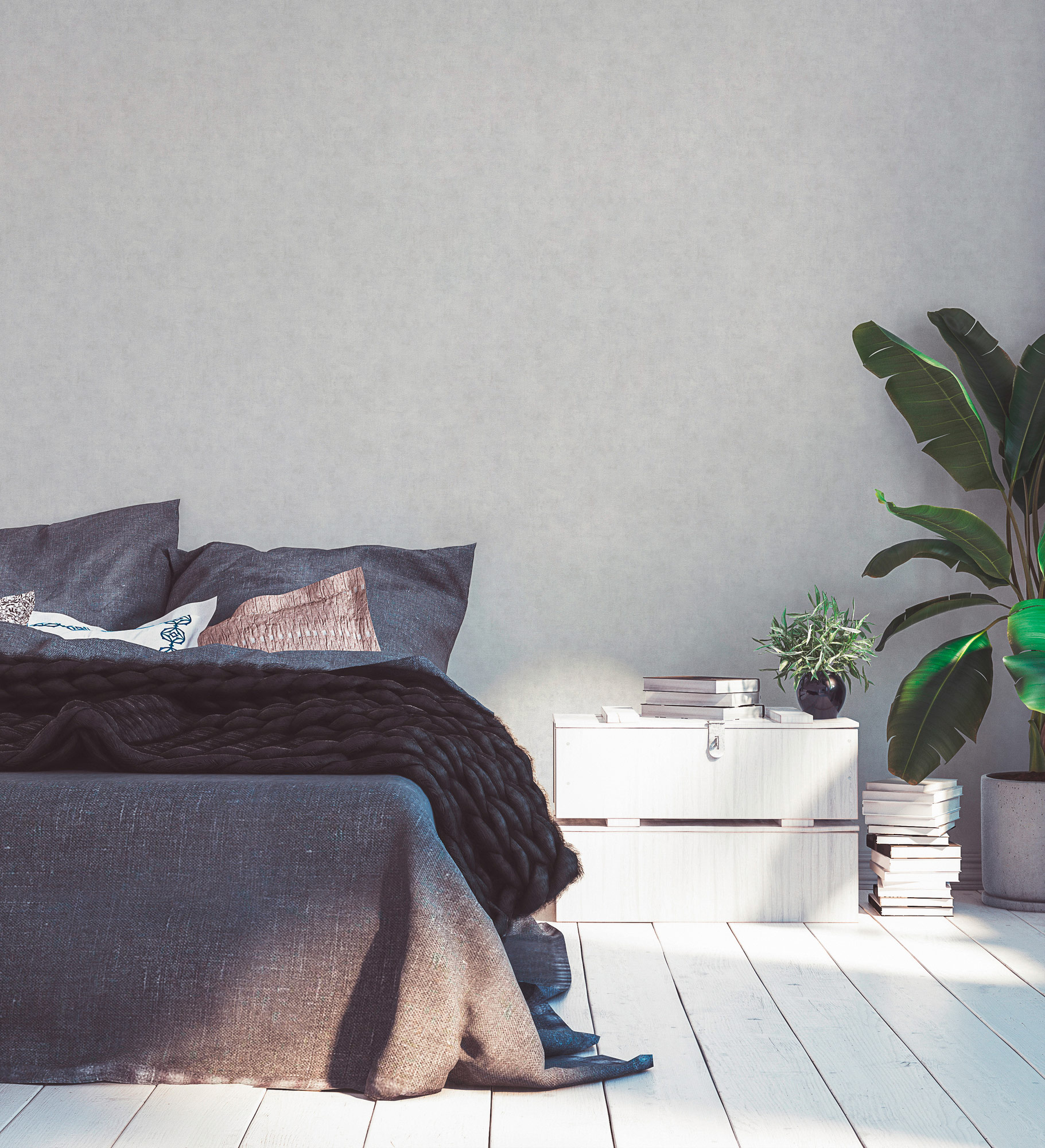 AS Vliestapete Terra Uni weiß 389221