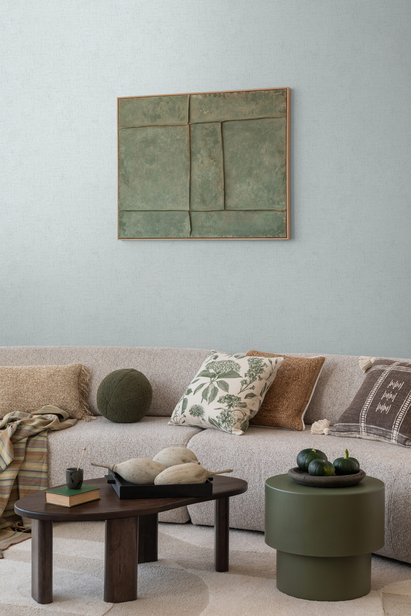 AS Vliestapete CosmoLiving Uni Blau 790667