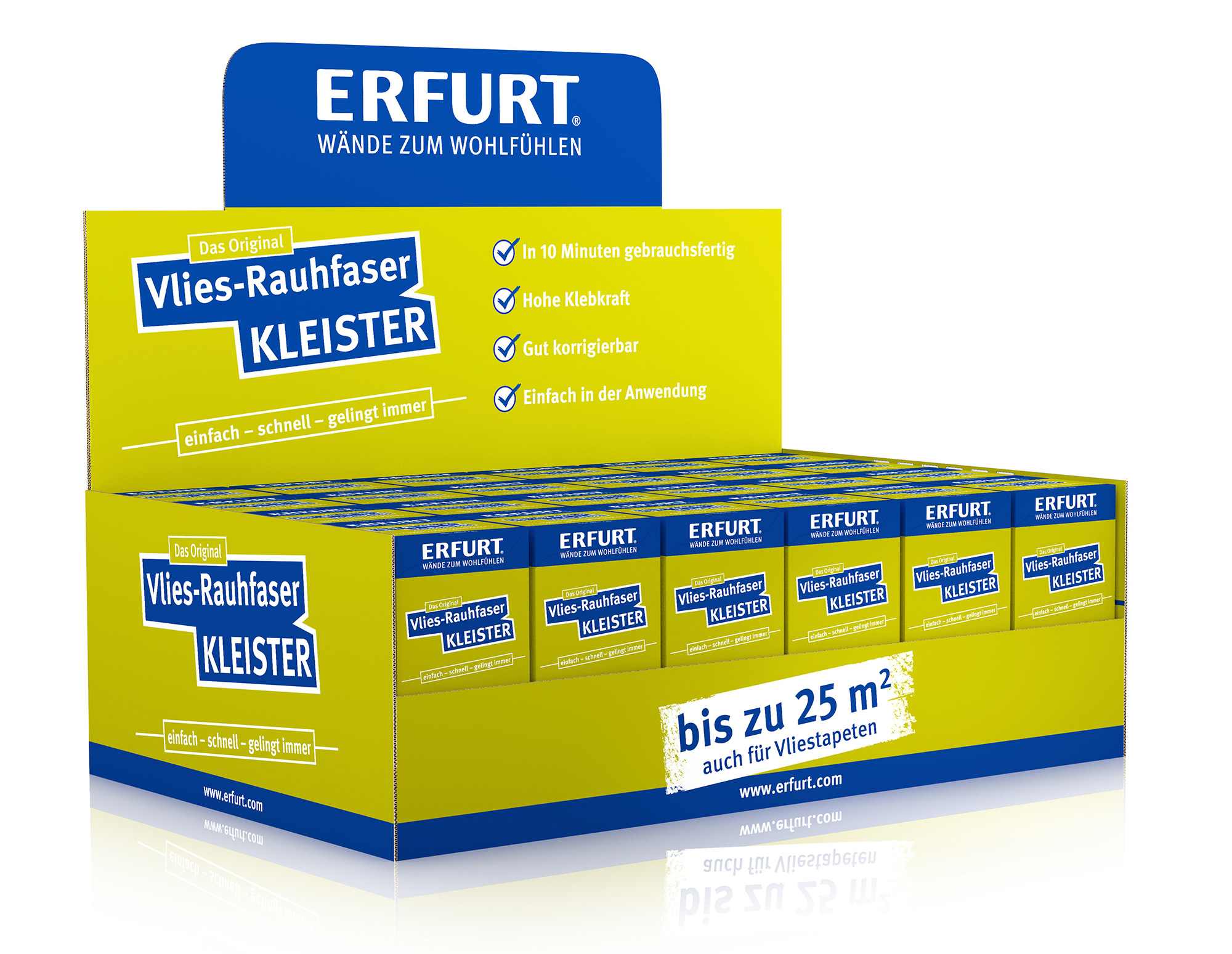 Erfurt Vlies-Rauhfaser Kleister | 4,8 kg - 24 Pakete