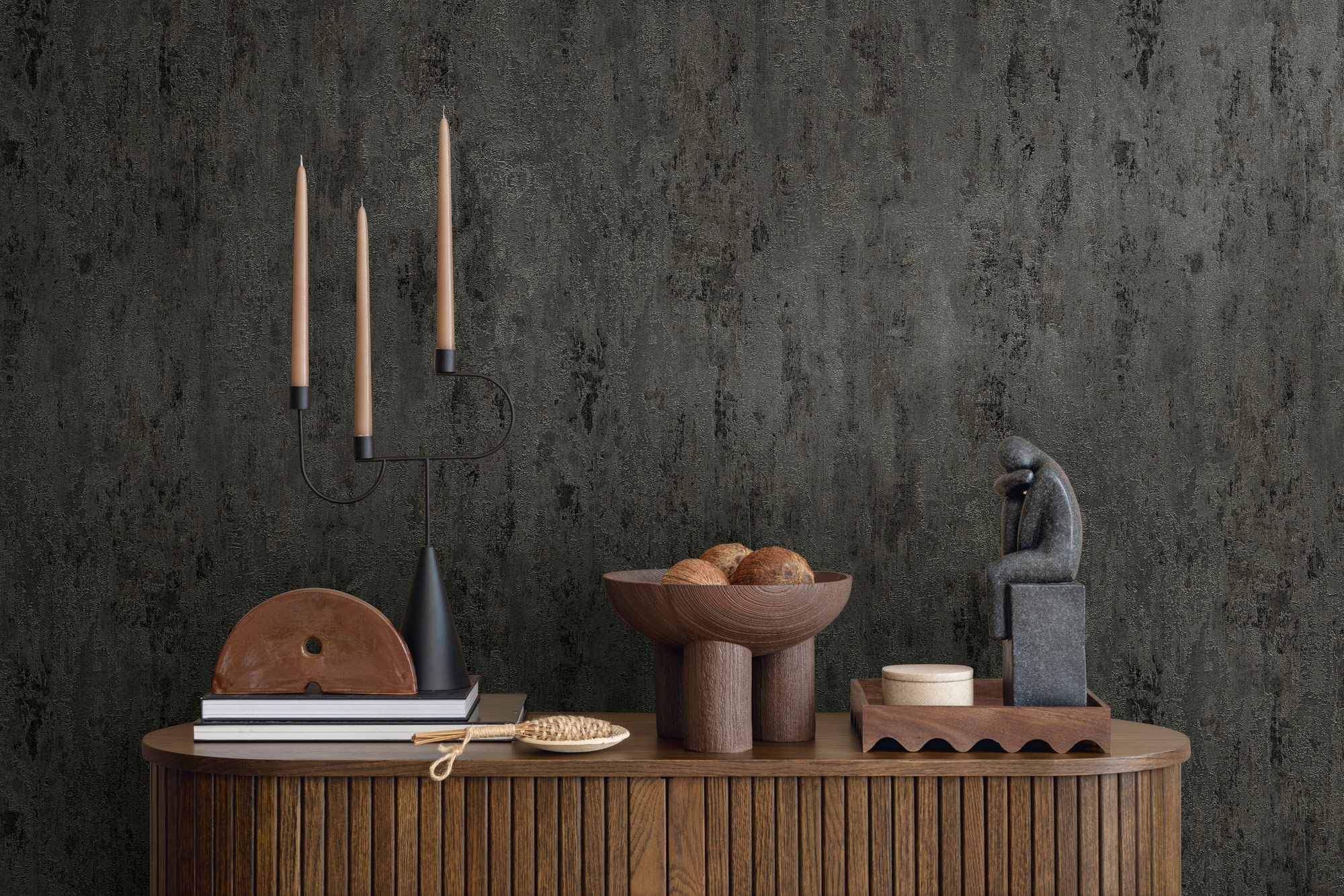 AS Vliestapete Trendwall 2 Unitapete grau 326515