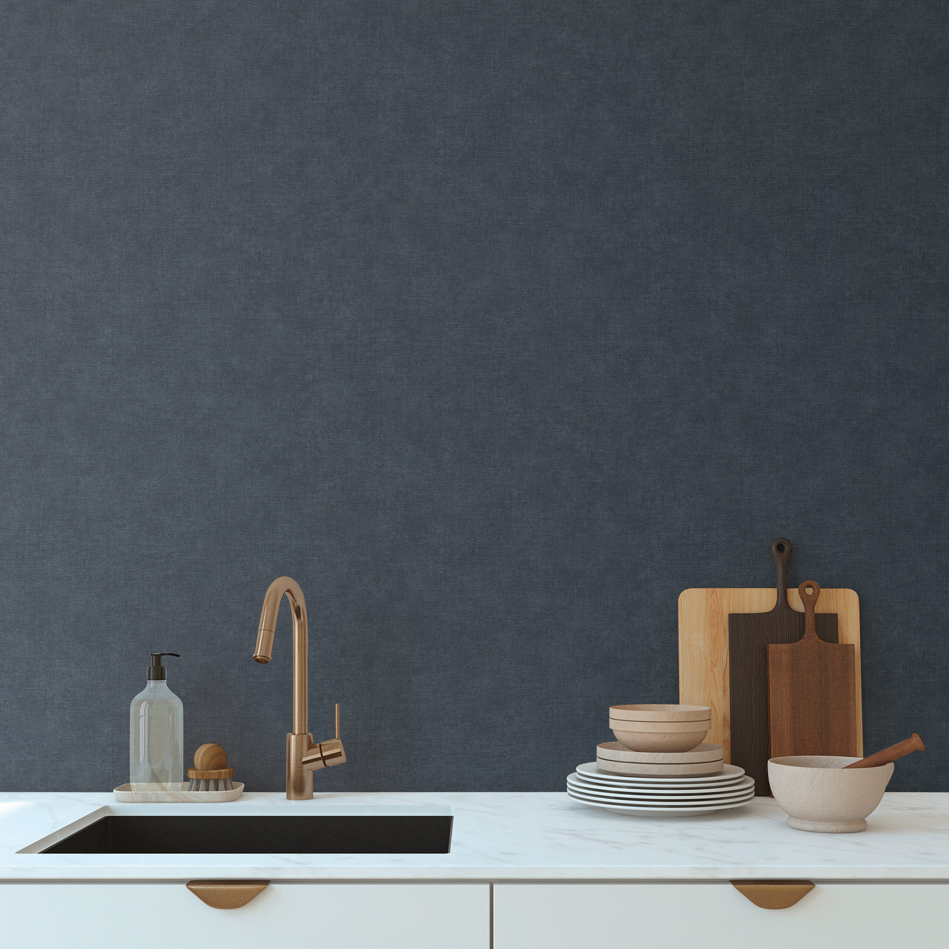 AS Vliestapete MS Hot Spots Unis Blau 395672