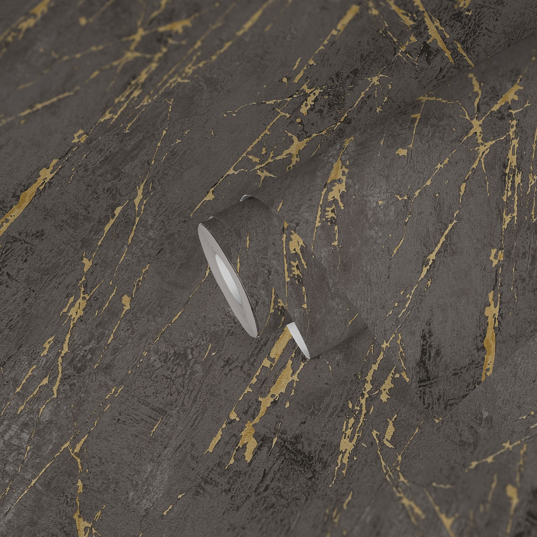 AS Vliestapete The BOS anthrazit Marmortapete 388175