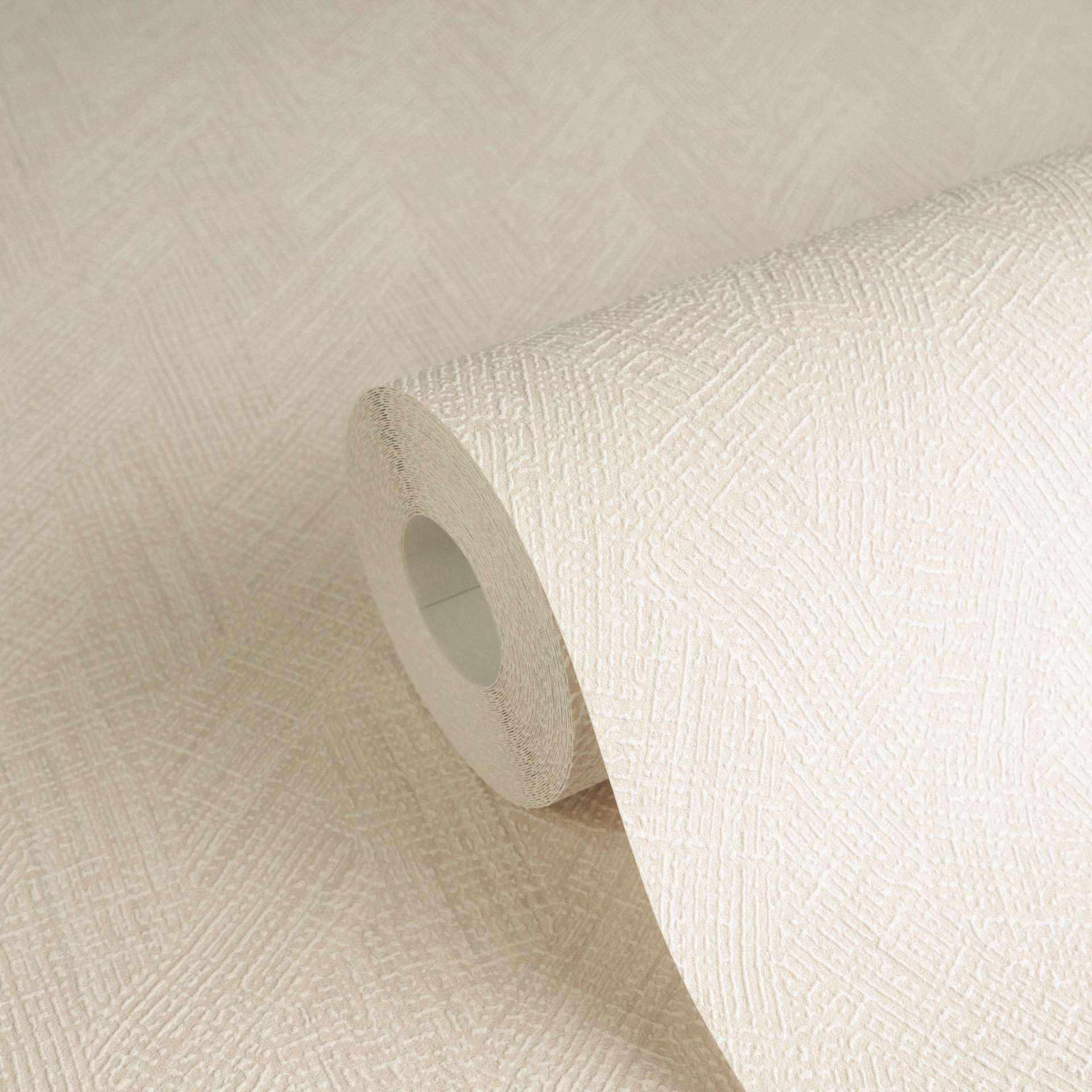 AS Vliestapete Hygge 3 Struktur Weiß 790922