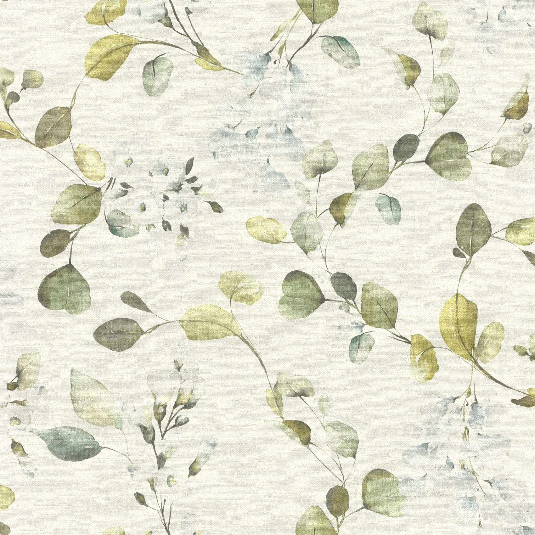 Rasch Vliestapete Peonies Blau Blätter 582222