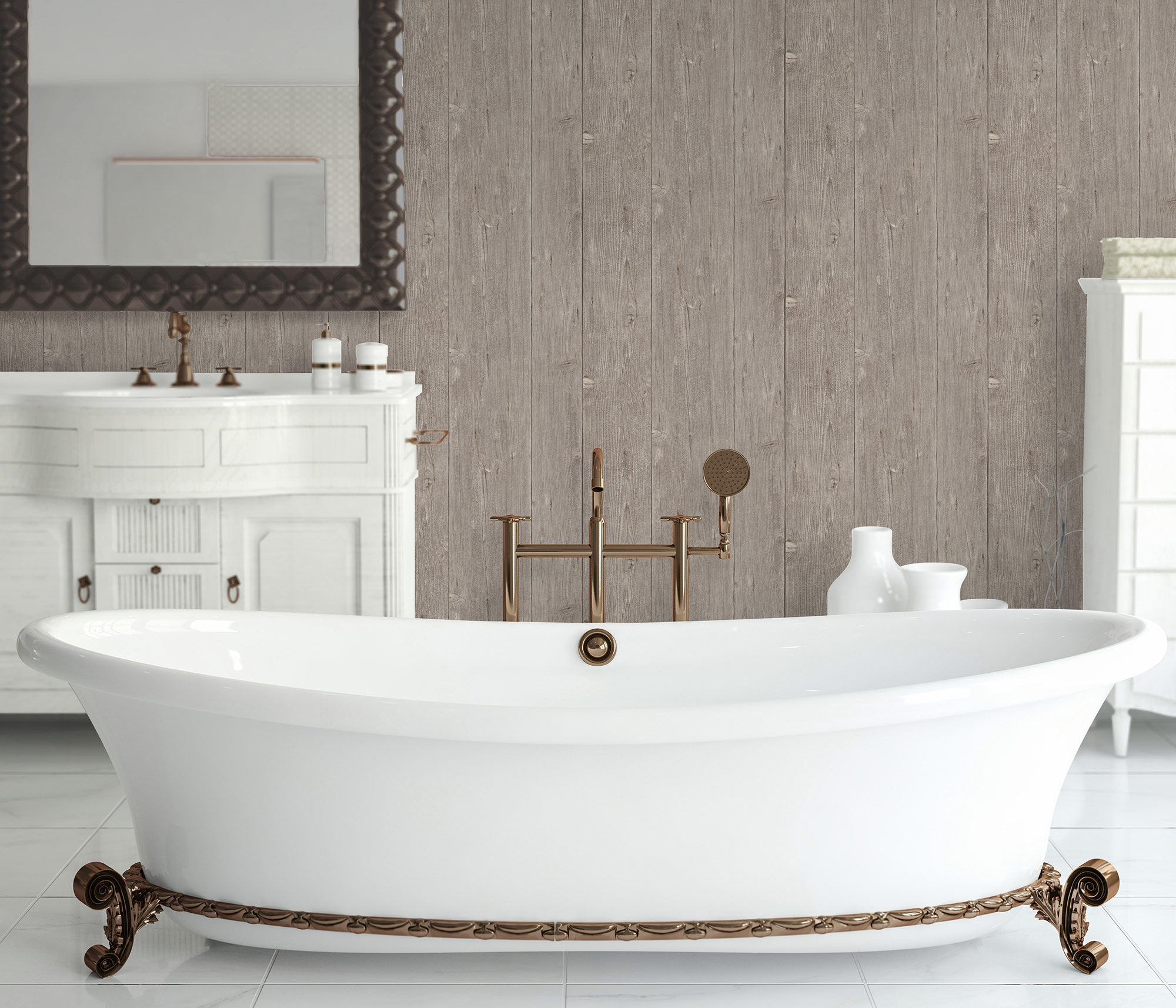 Erismann Vliestapete Imitations 2 braun Holzoptik 582034