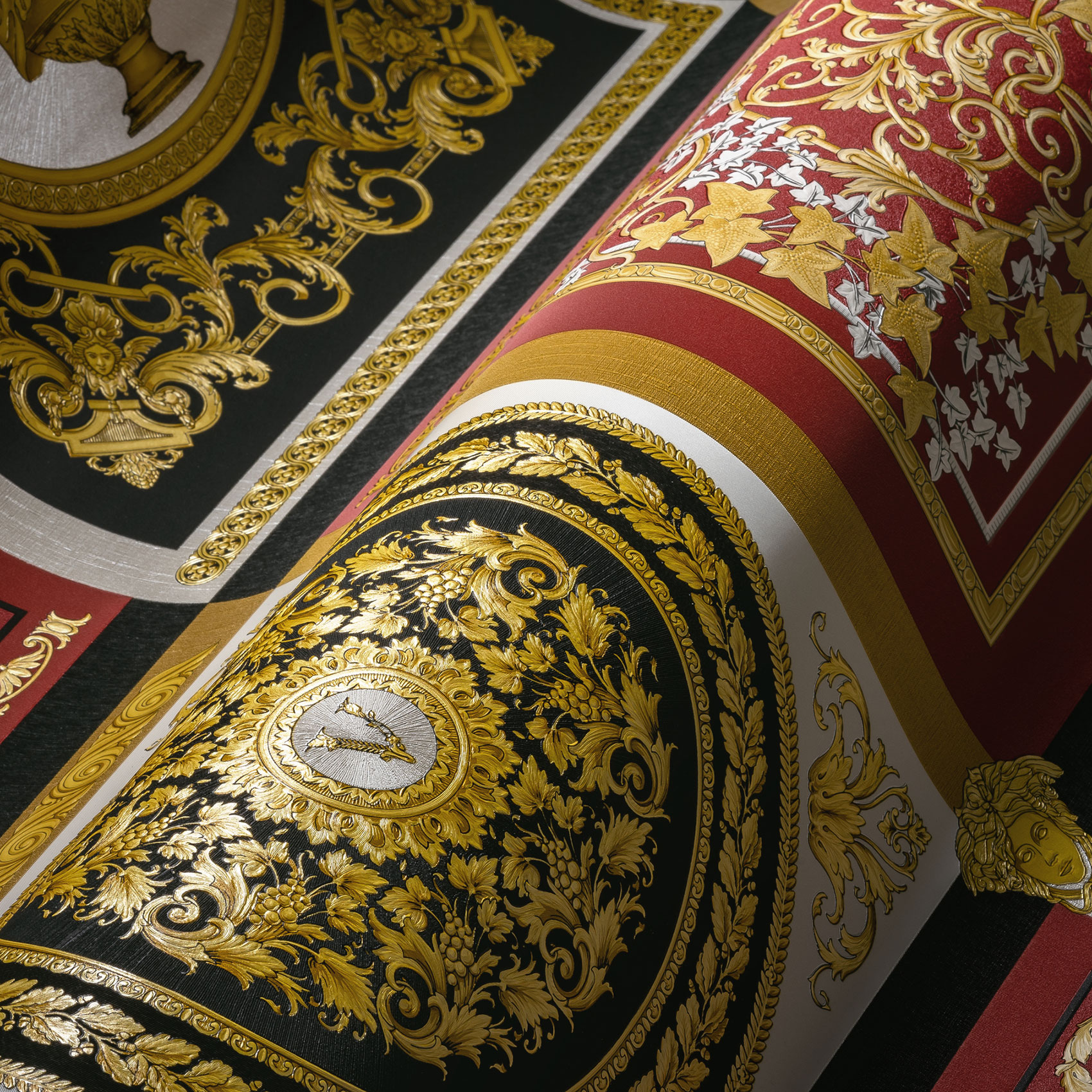 AS Vliestapete Versace 5 Barock Tapete Gold 387046