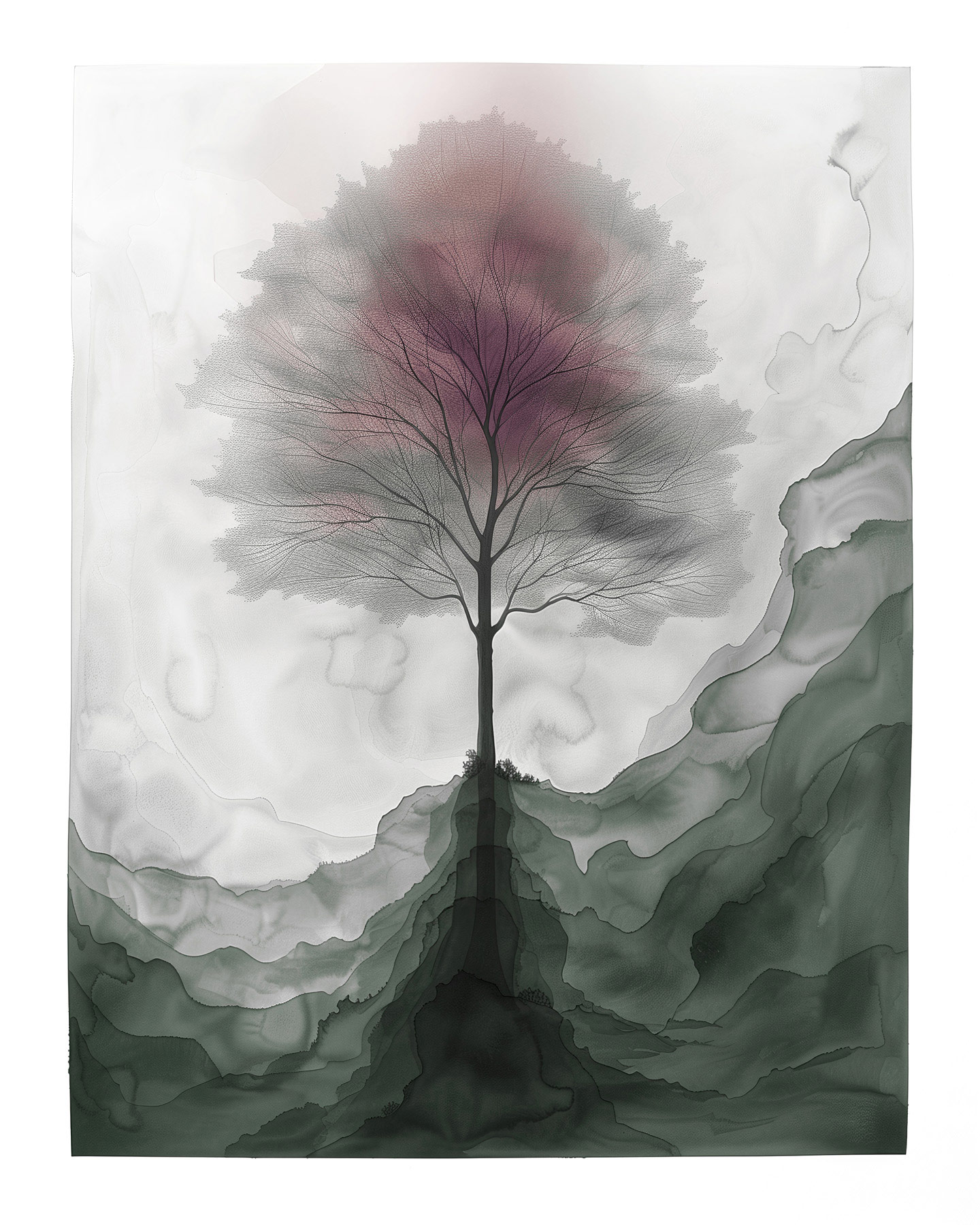 AS Leinwandbild Aquarell Tree 2 DD133230