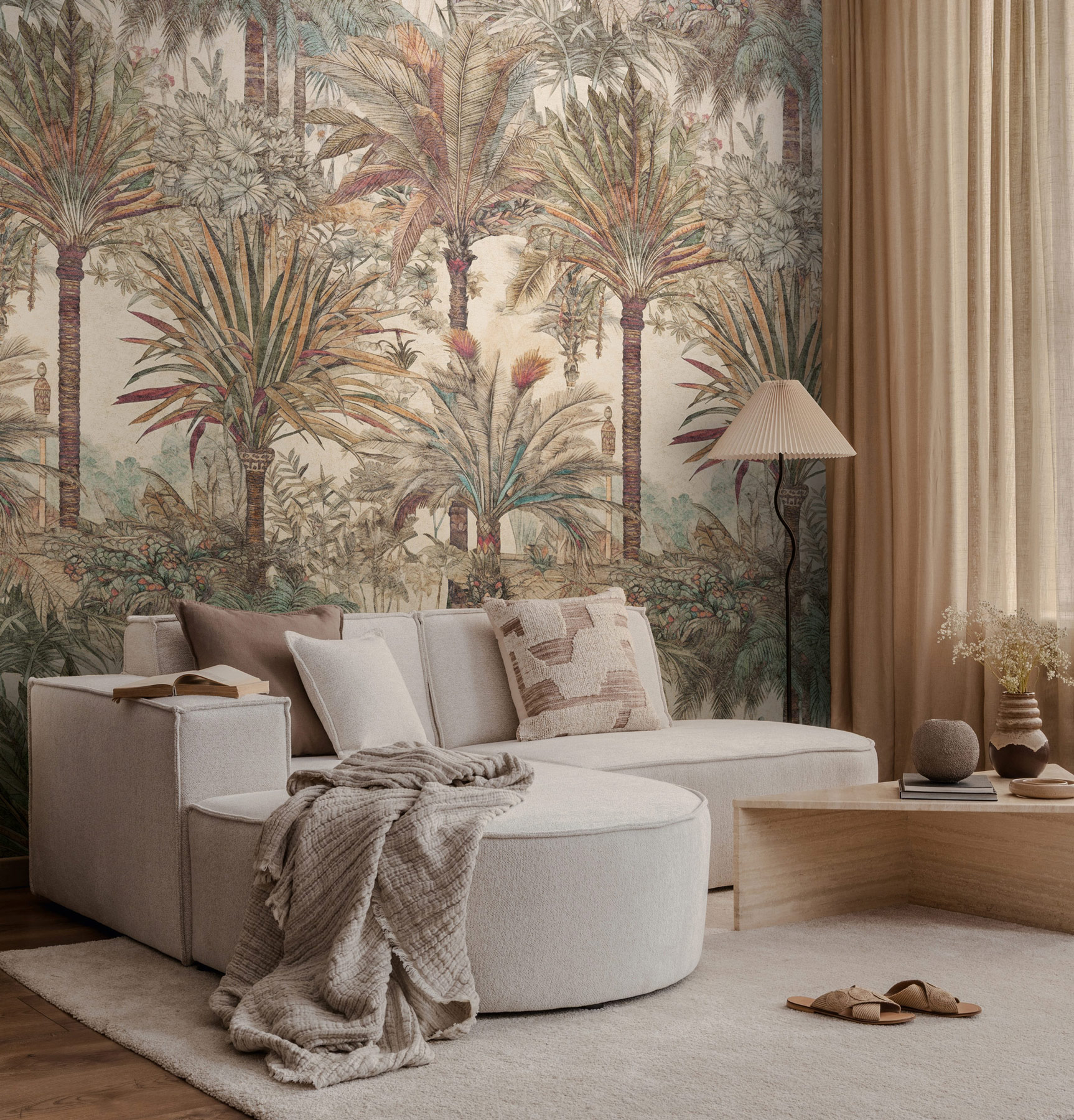 AS Fototapete The Wall 4 Tropisch Beige 792299