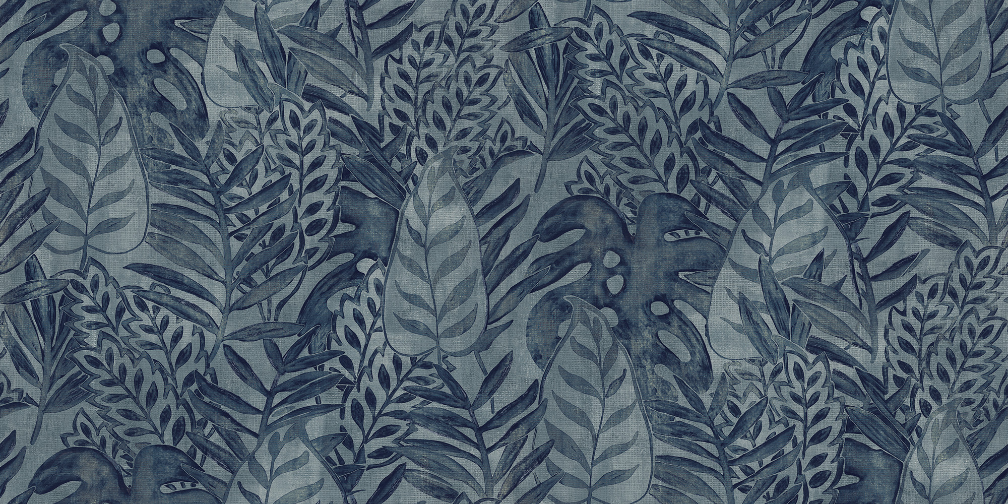 Thomas Vliestapete Pacific Island blau Blätter TA25063