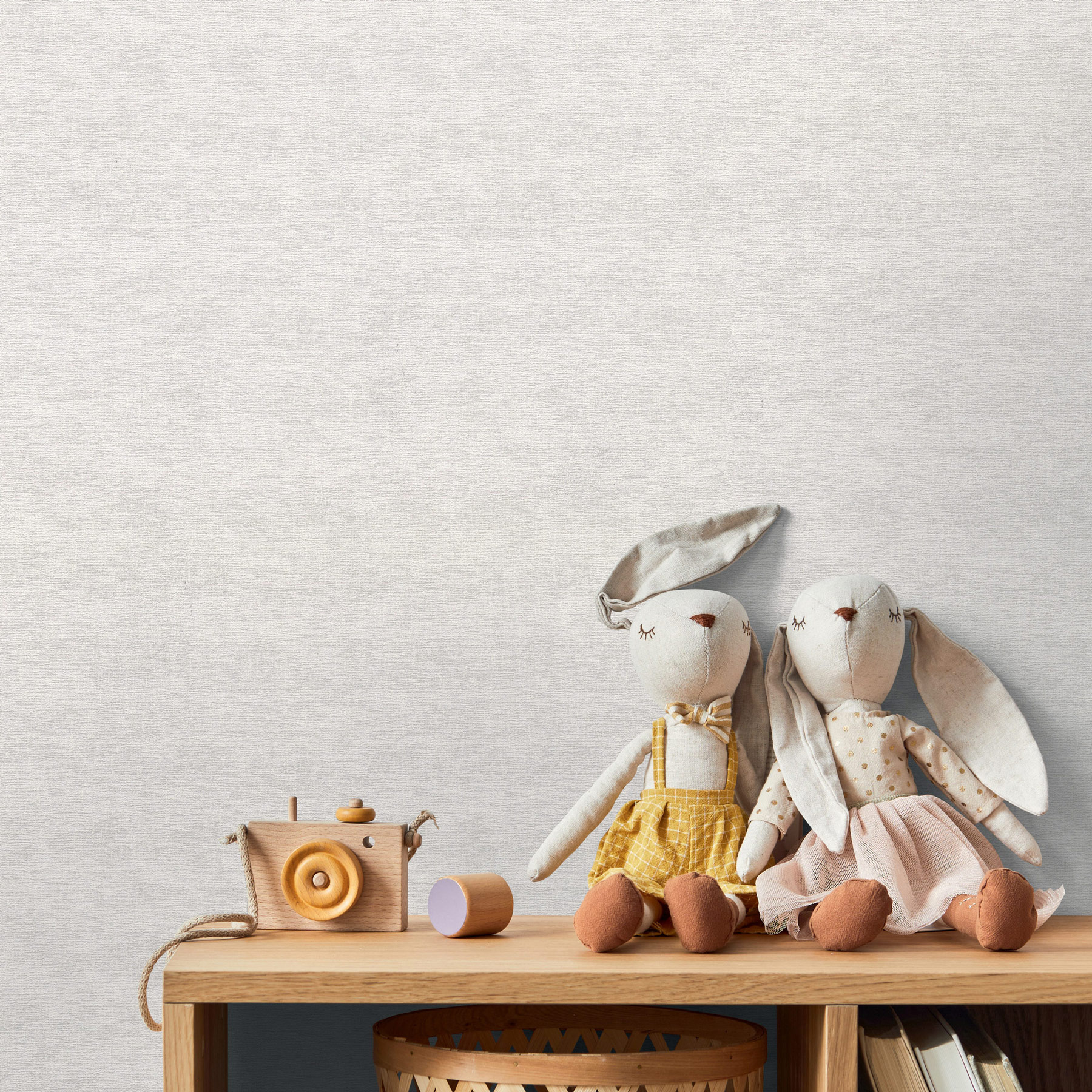 AS Vliestapete Kids Studio Unitapete Grau 367131