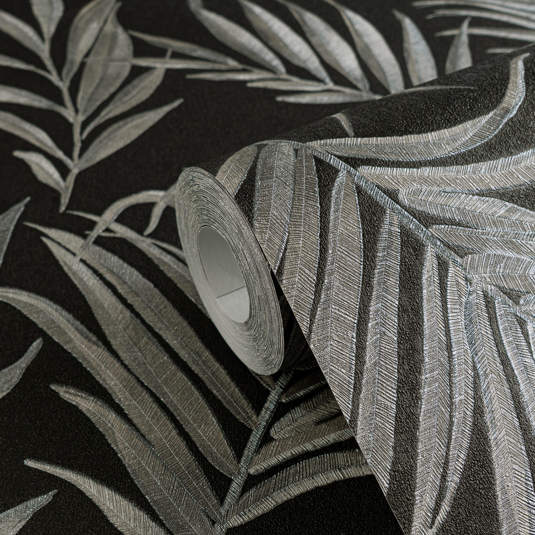 AS Vliestapete CosmoLiving Dschungel Schwarz 791087