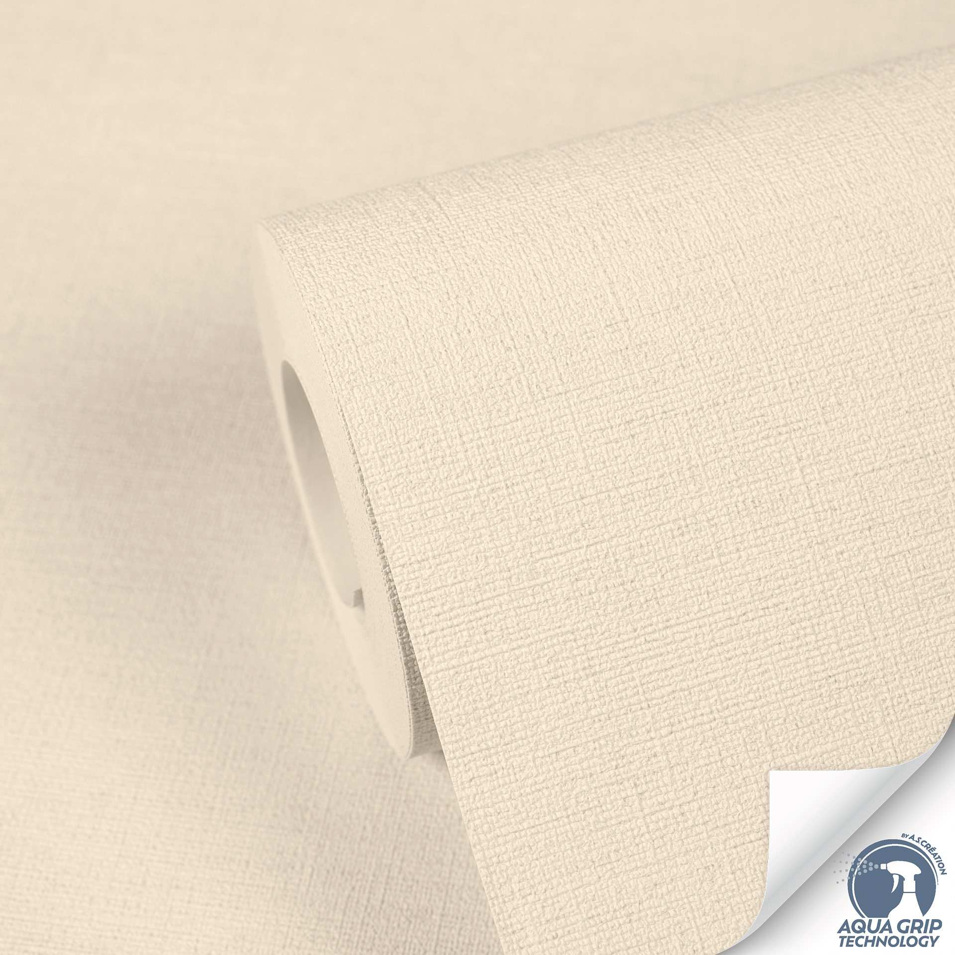 AS Vliestapete Cosiness Designdrop 2 Uni Creme 785751
