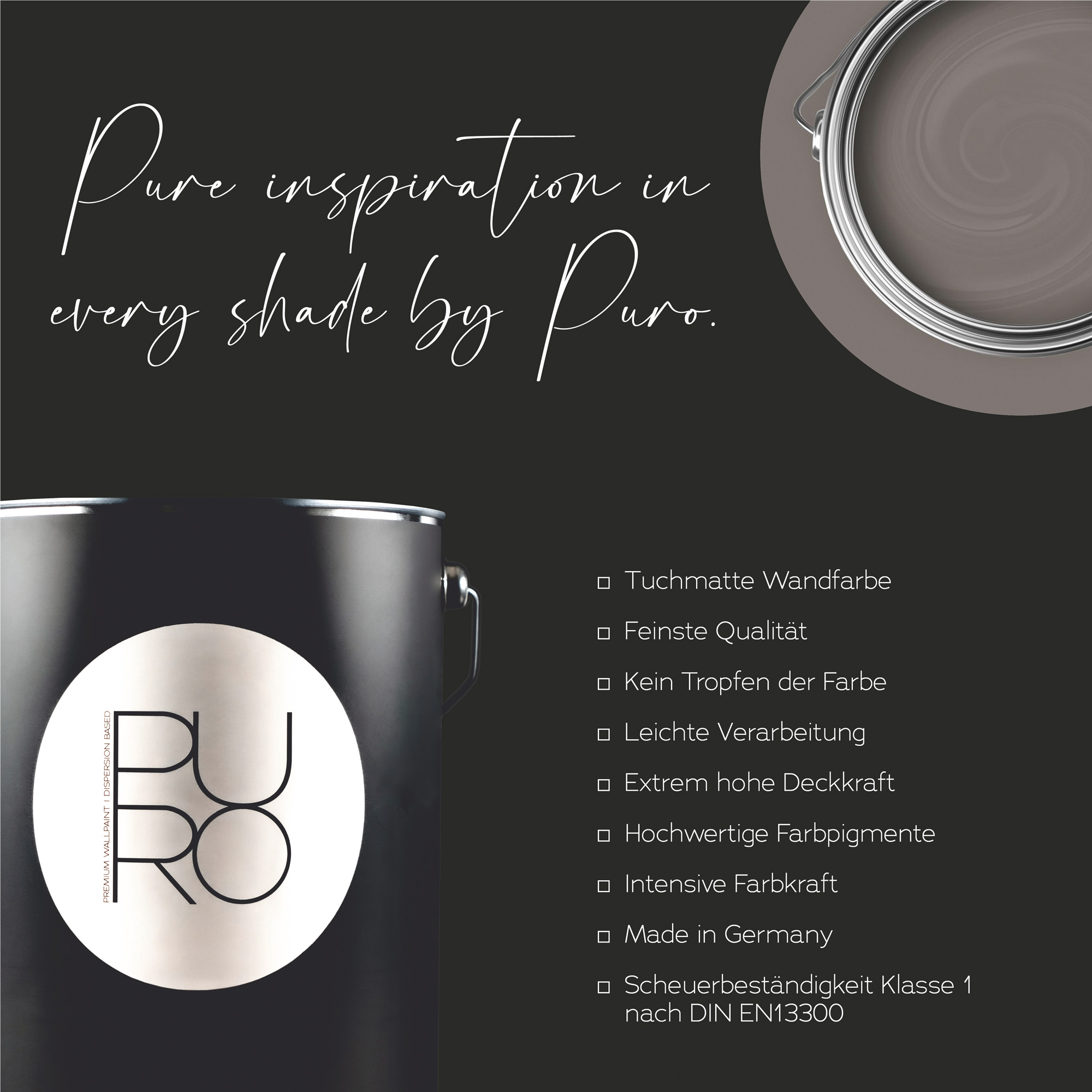 AS Premium Innenwandfarbe Puro c1012 creamy grey 1 L