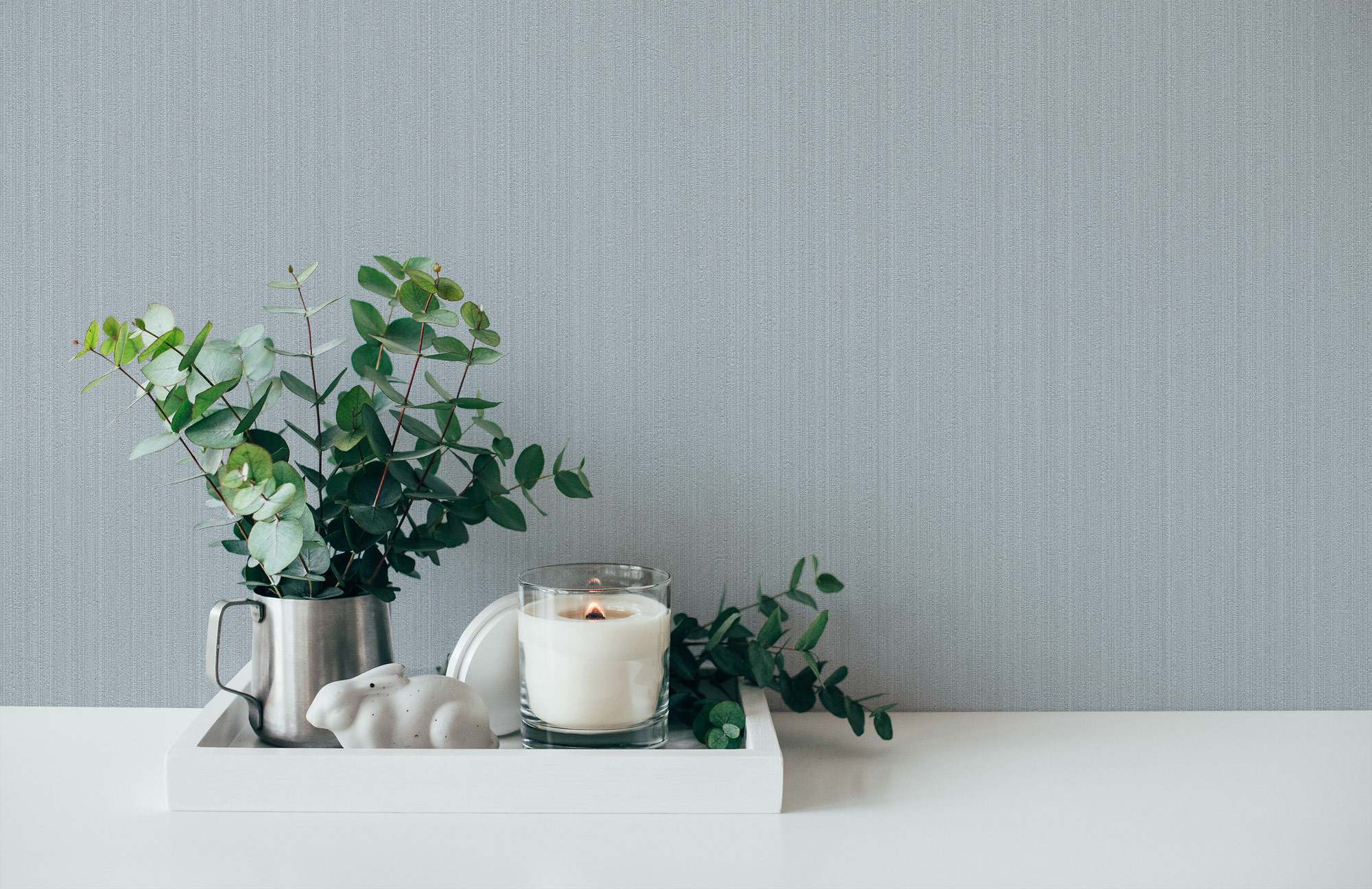 AS Vliestapete The BOS grau Unitapete 380985