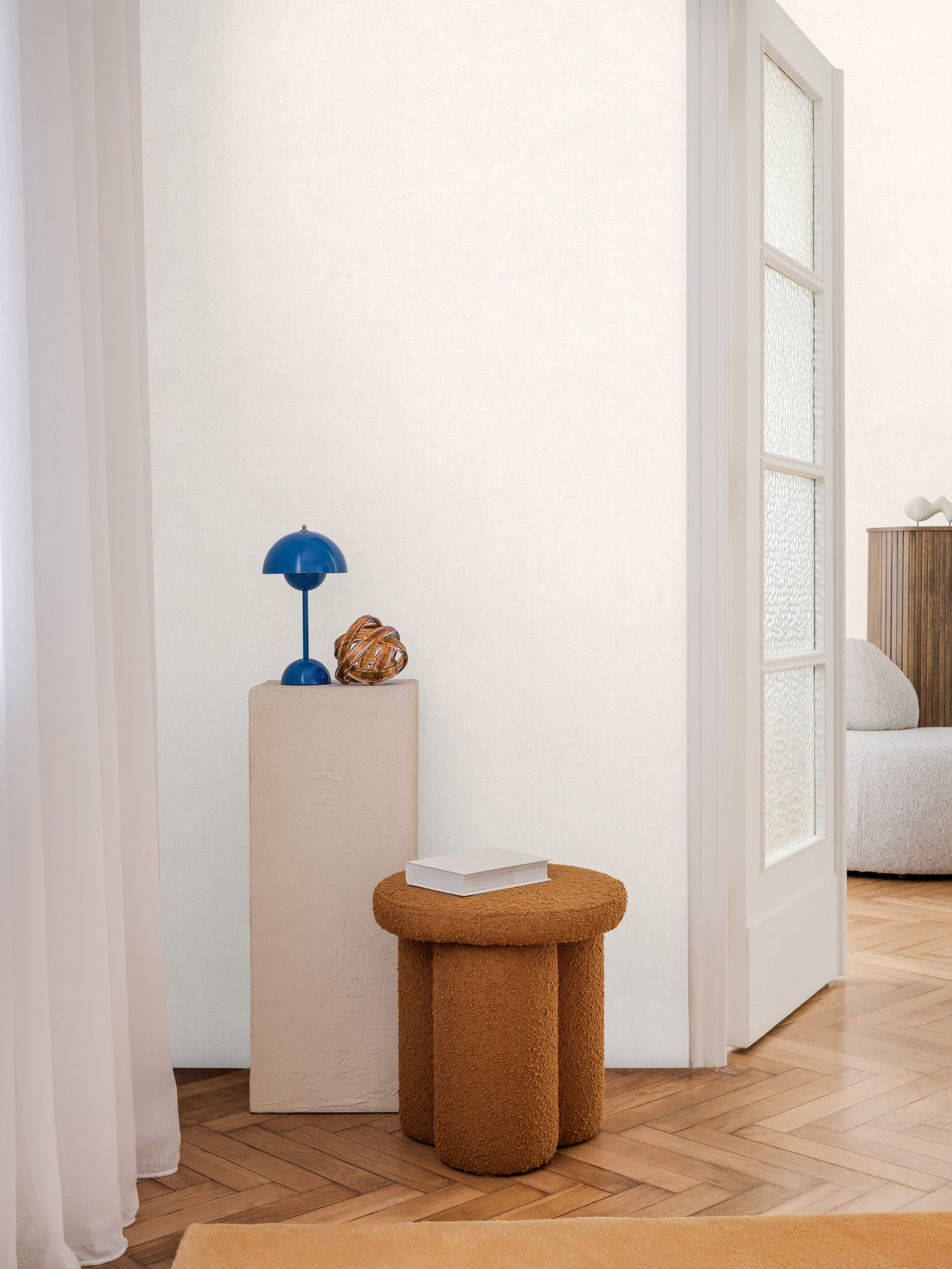 AS Vliestapete CosmoLiving Uni Weiß 791097