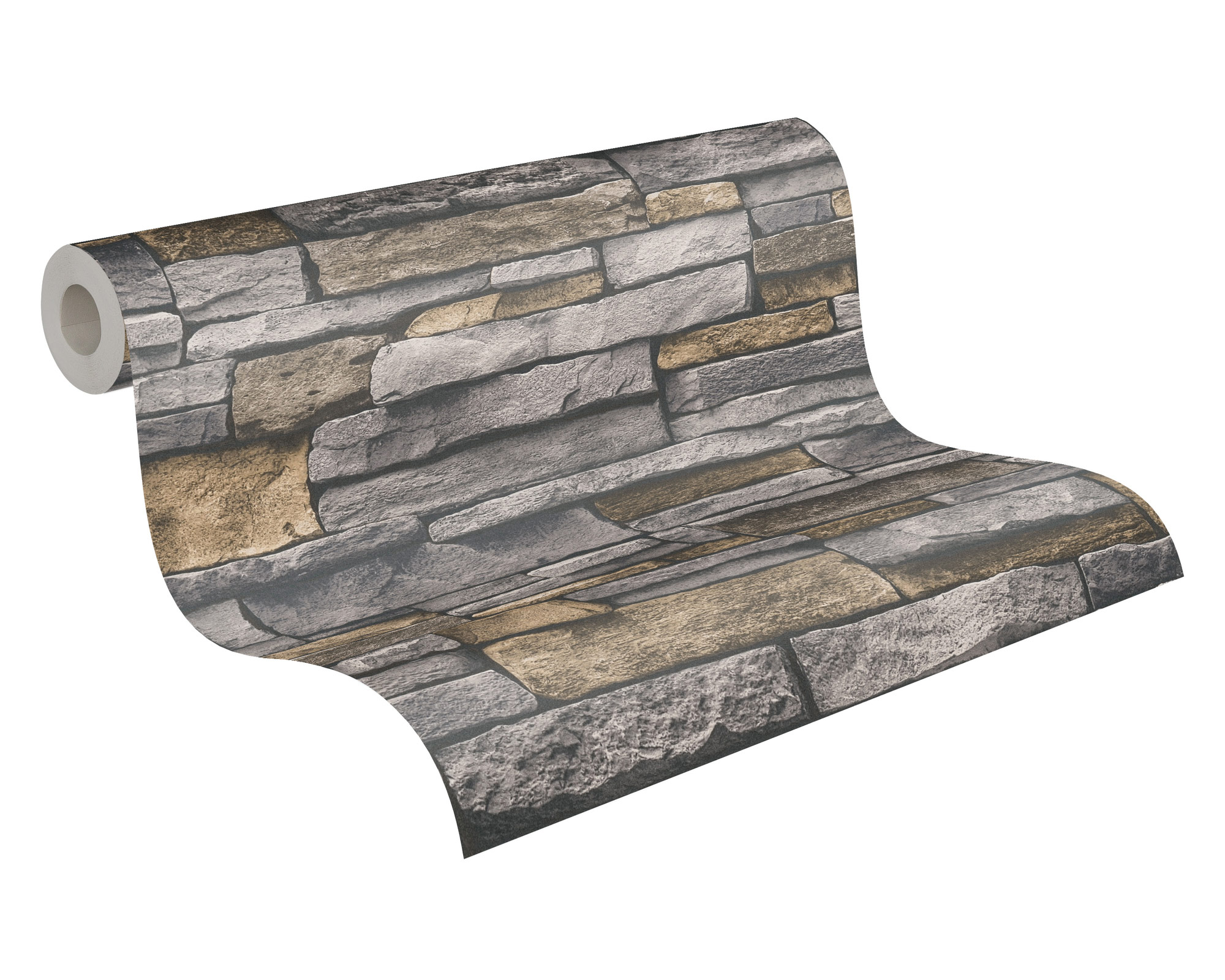 AS Vliestapete Terra Steinoptik grau 388131