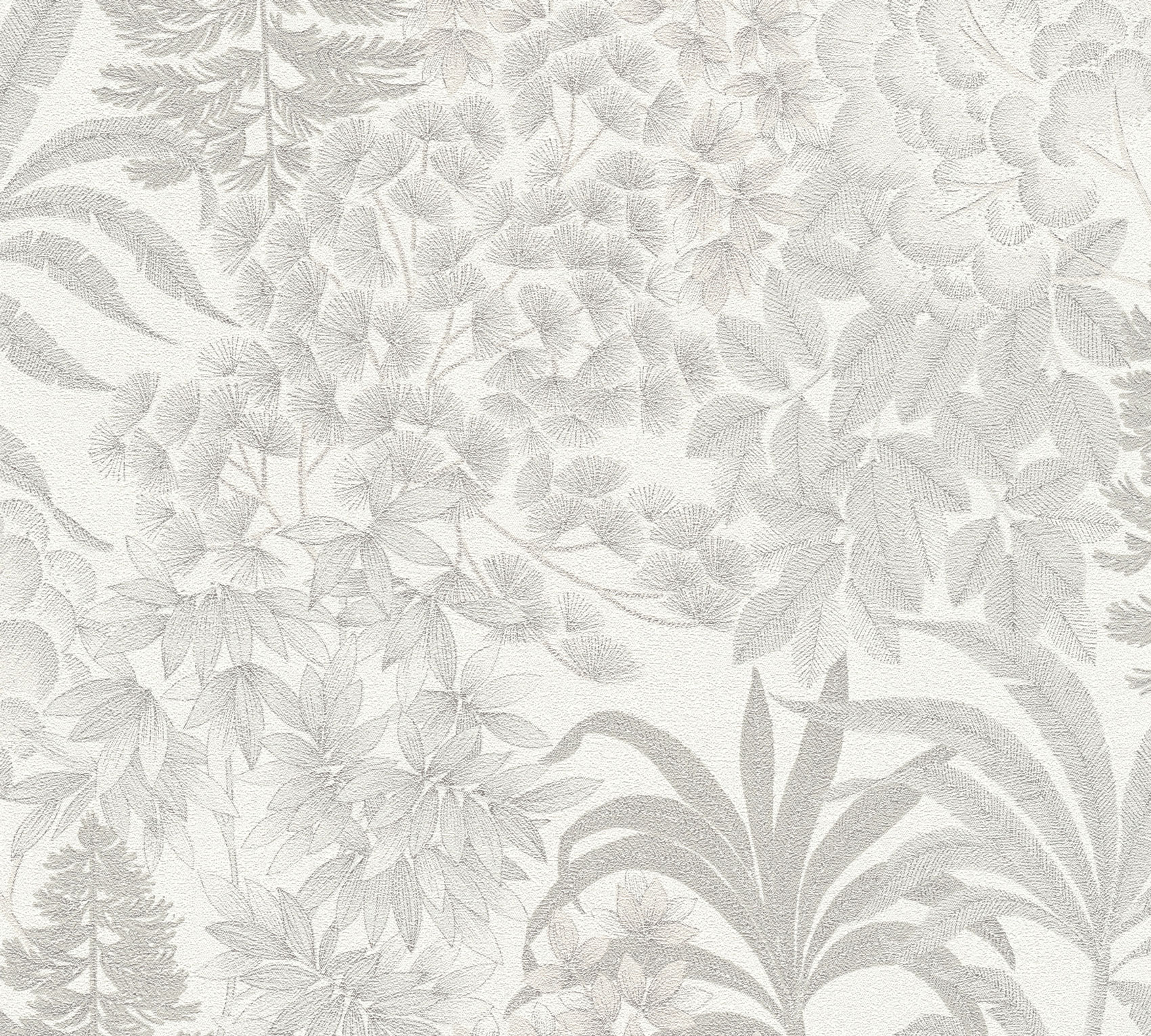 AS Vliestapete MS Travel Styles Blätter Weiß 391282