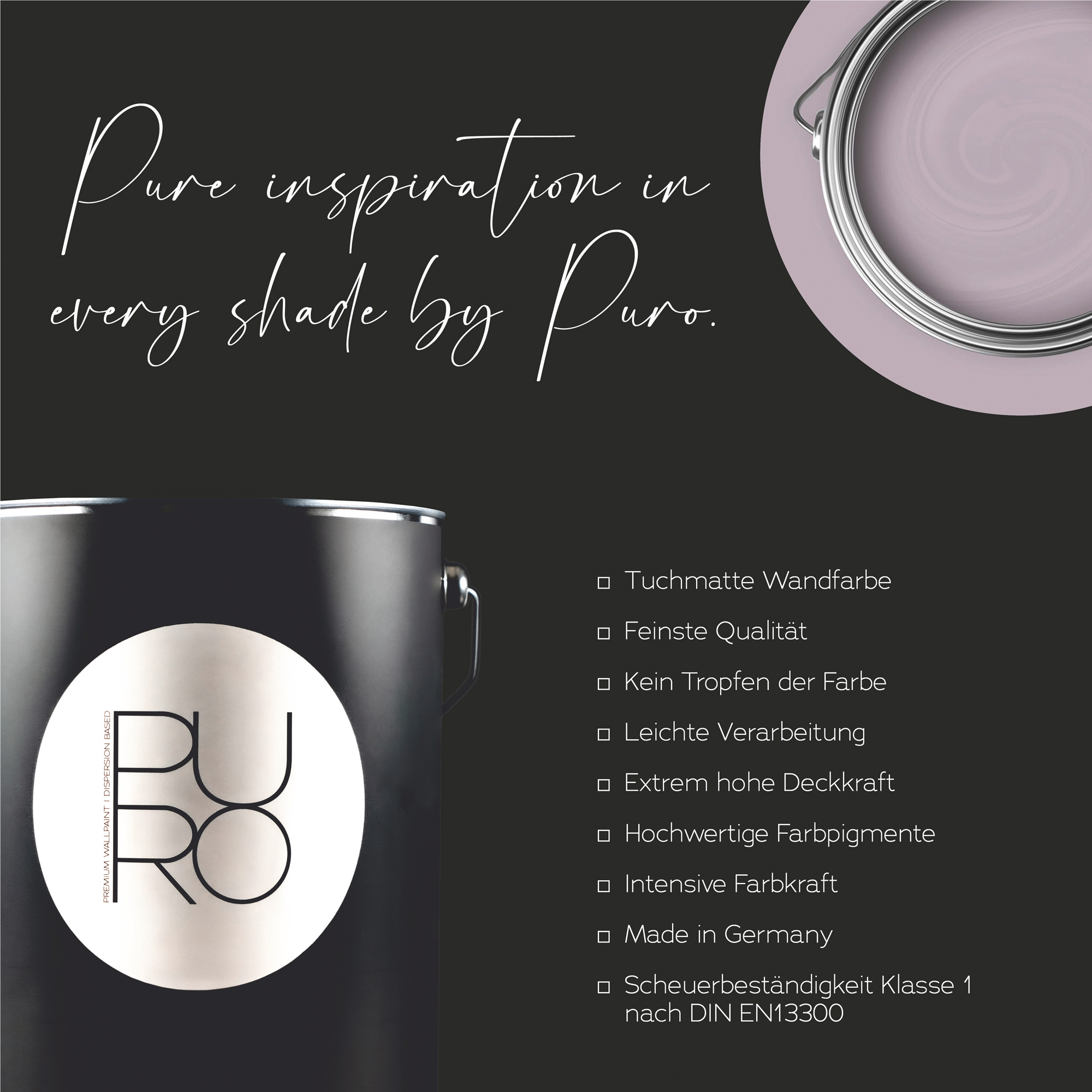 AS Premium Innenwandfarbe Puro c2000 simple mauve 1 L